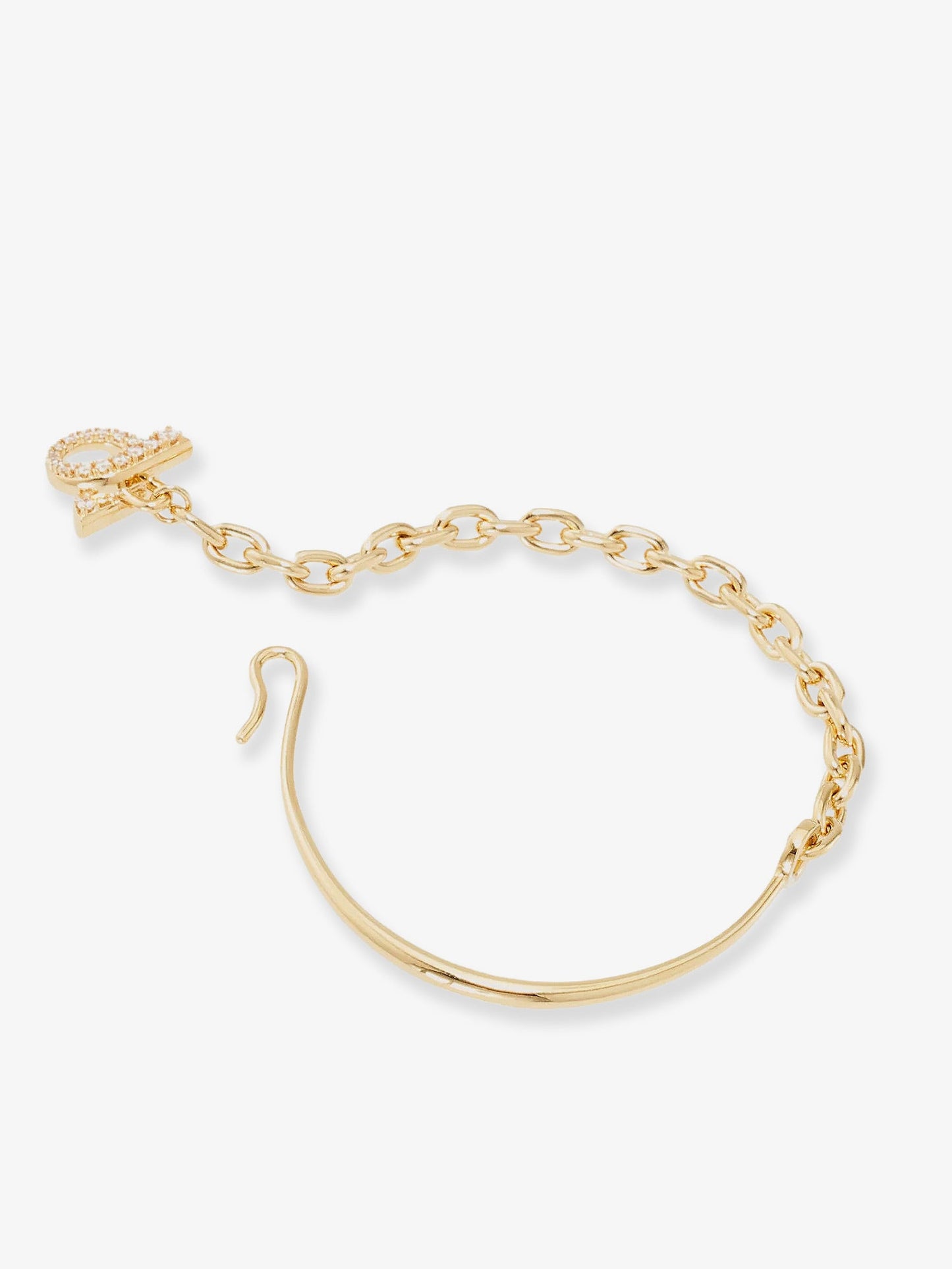 Ferragamo Women Brass Bracelet With Gancini Detail FERRAGAMO