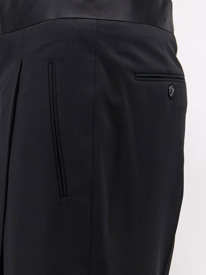 Giorgio Armani Men Black Tailored Wool Trousers GIORGIO ARMANI