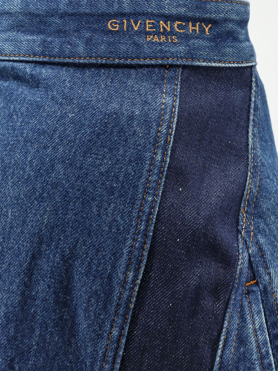 Givenchy Women Cocoon Denim Blue Mini Skirt GIVENCHY