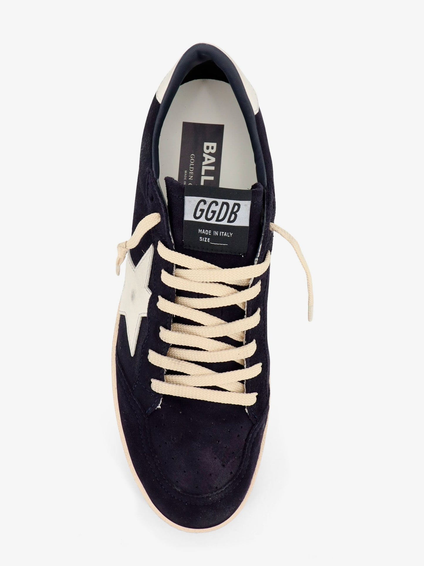 Golden Goose Deluxe Brand Men Ballstar Suede Sneakers With Iconic Side Logo GOLDEN GOOSE