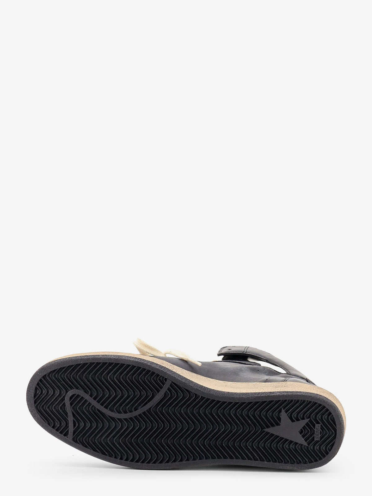 Golden Goose Deluxe Brand Men Sky Star Sneakers In Leather With A Used Effect GOLDEN GOOSE