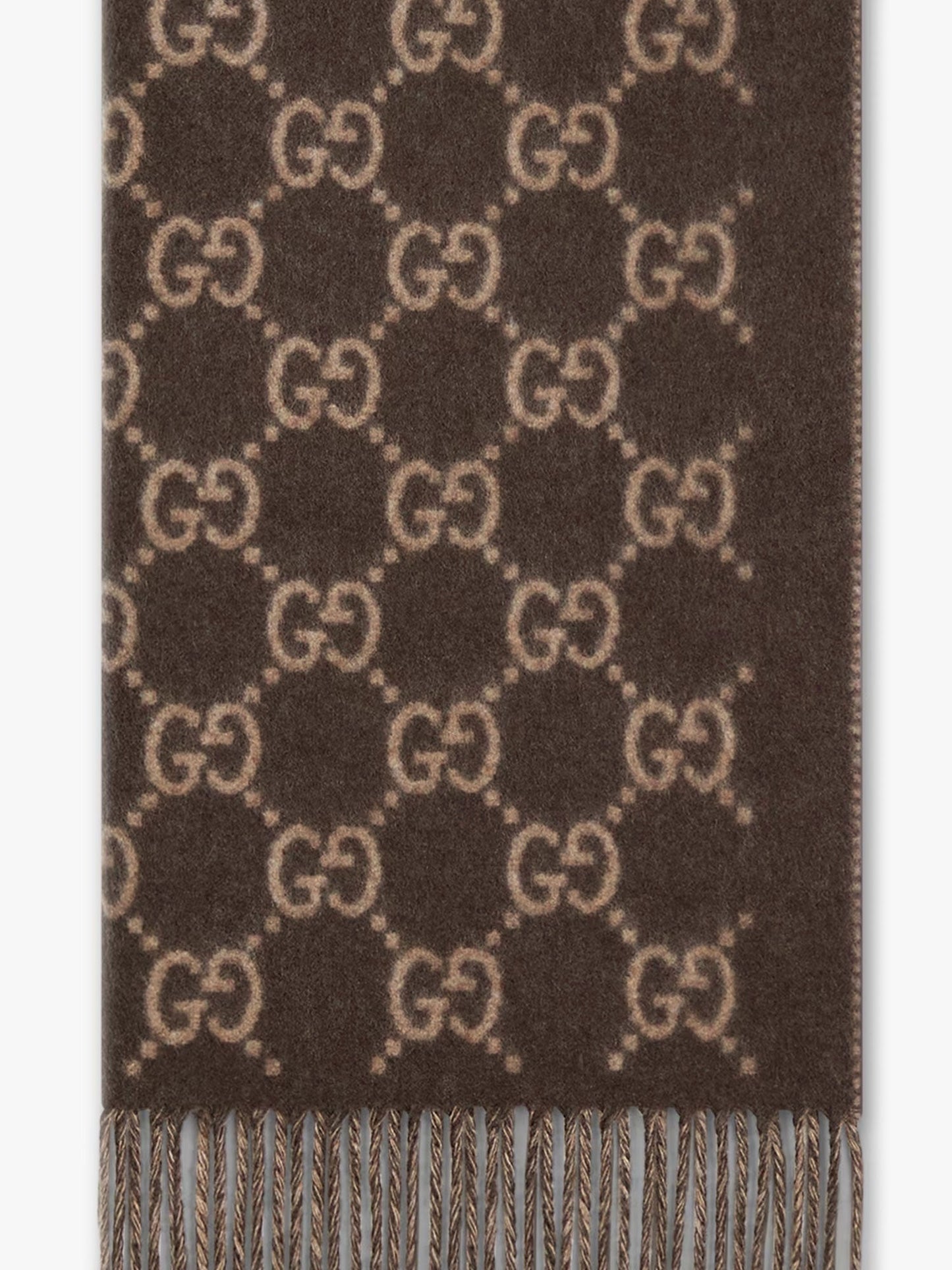 Gucci Men Gg Cashmere Scarf GUCCI
