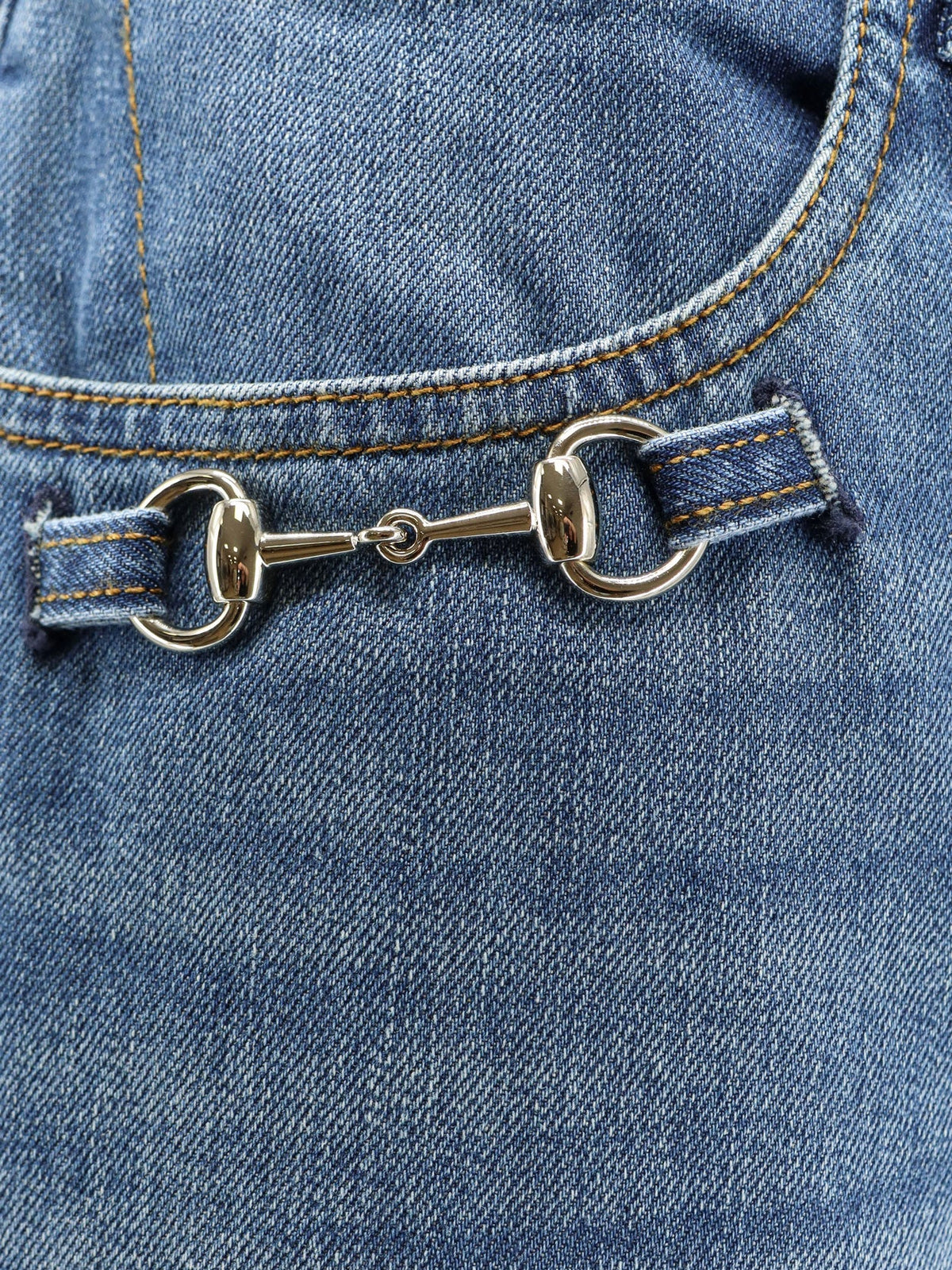Gucci Women Blue Denim Jeans GUCCI