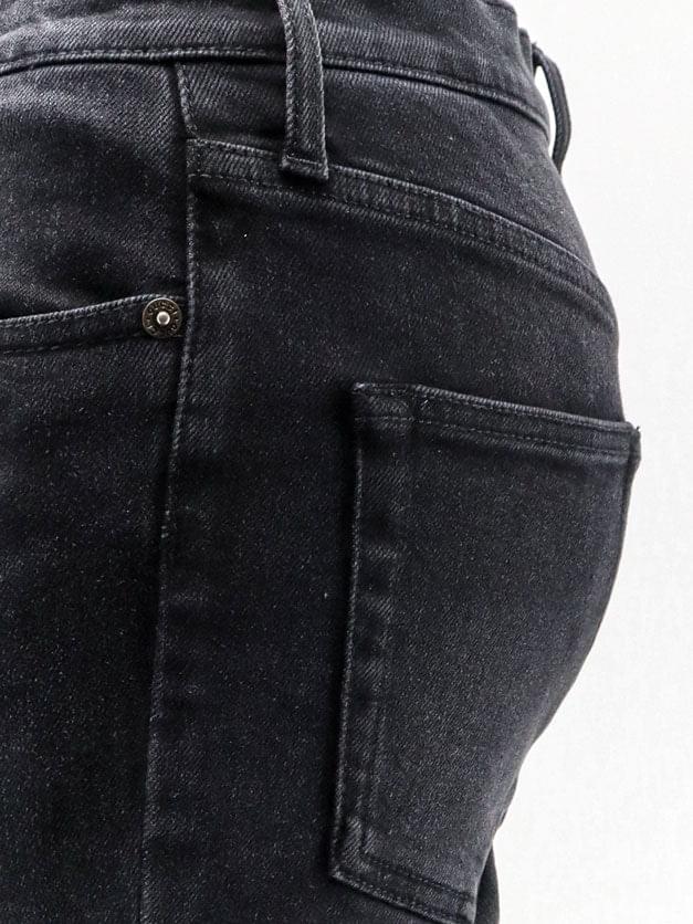 Gucci Women Slim Fit Black Denim Trousers GUCCI