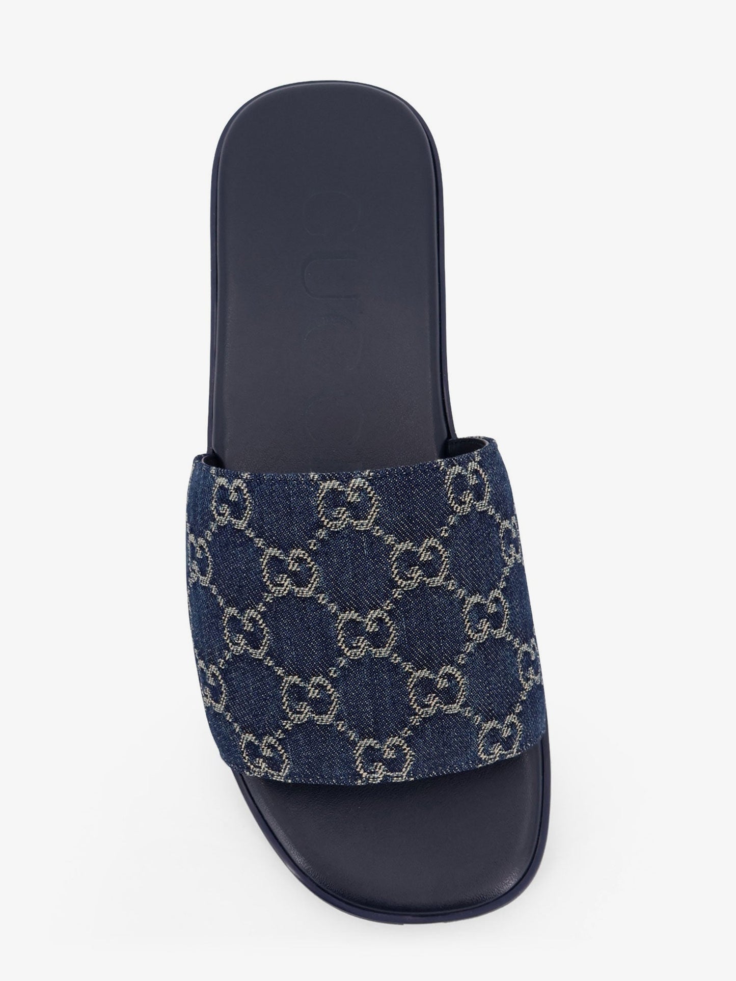 Gucci Men Denim Sandals With Gg Motif GUCCI