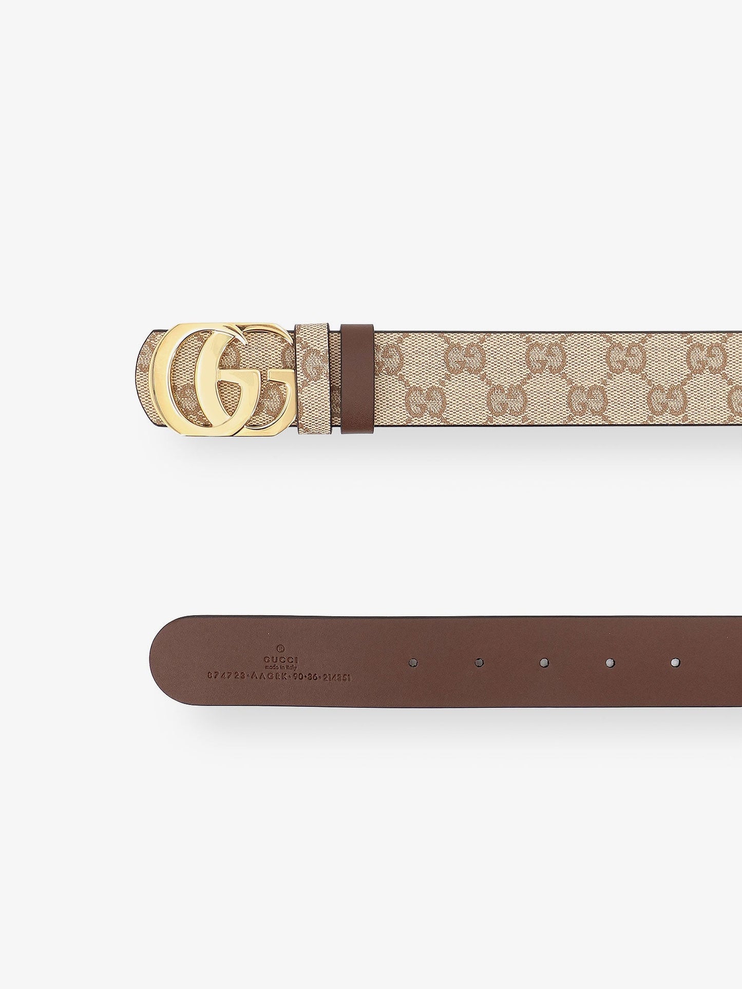 Gucci Men Gg Marmont Gg Fabric Reversible Belt GUCCI
