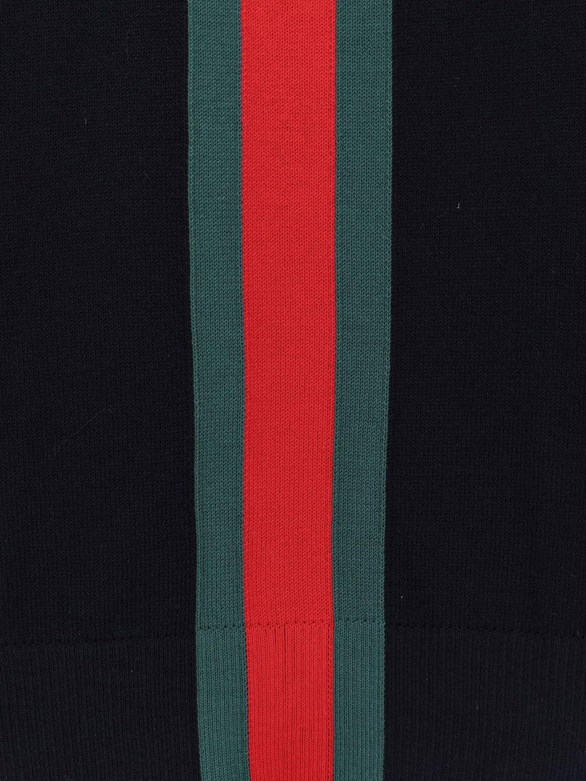 Gucci Men Cotton Sweater With Nastro Web Inlay GUCCI
