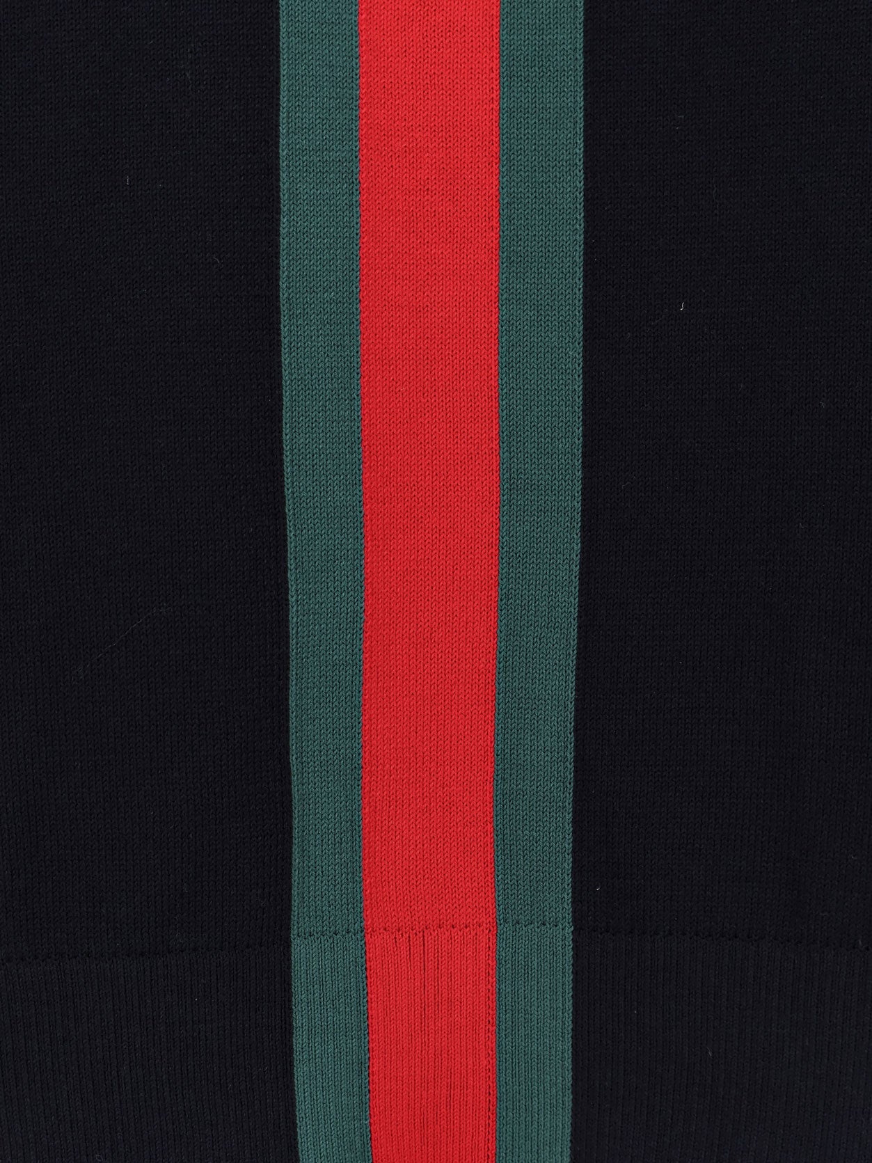 Gucci Men Cotton Sweater With Nastro Web Inlay GUCCI