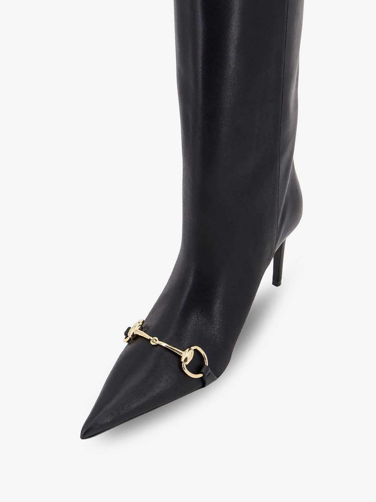 Gucci Women Donna Slip-On Leather Boots GUCCI