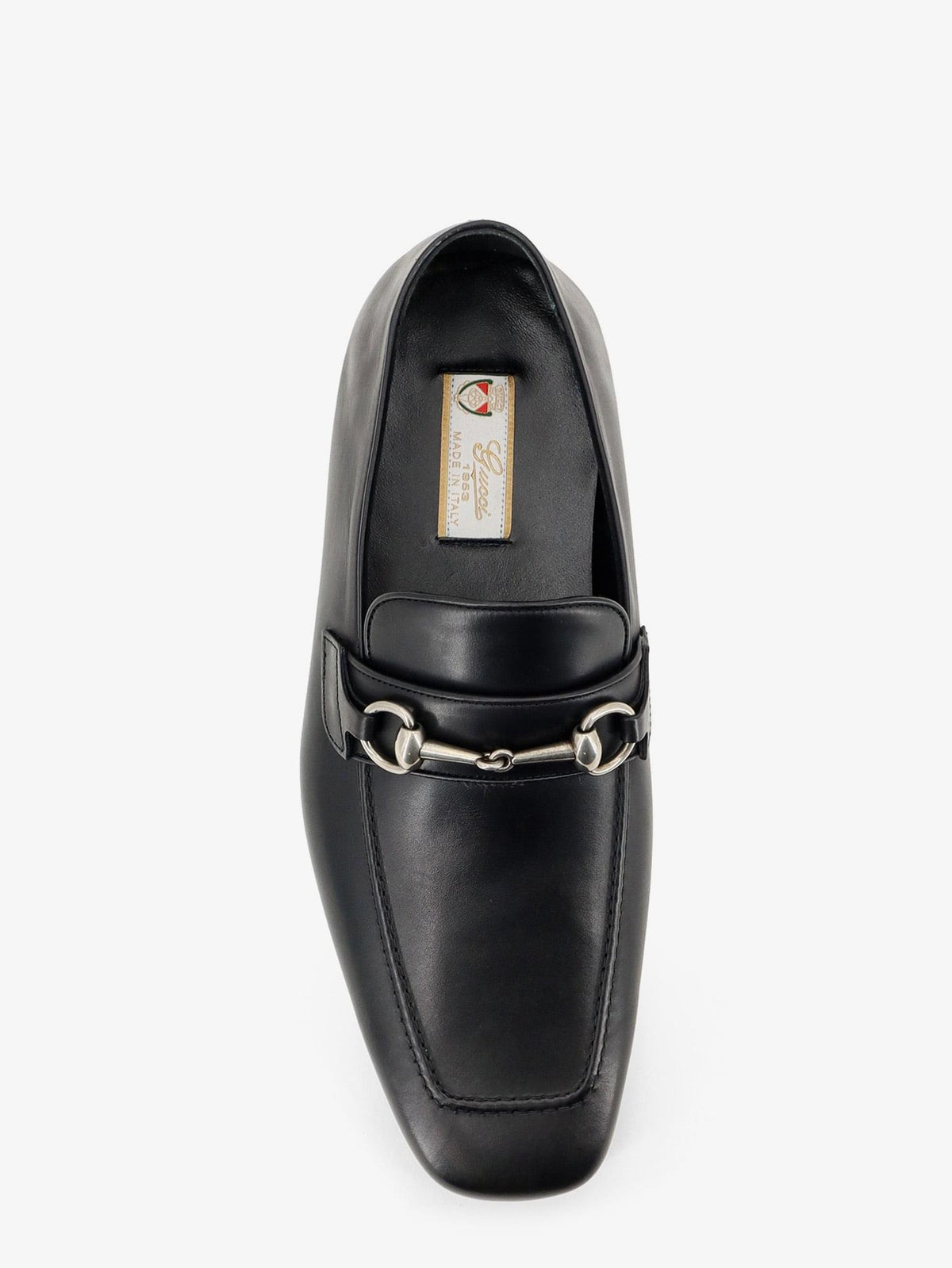 Gucci Men Leather Loafers With Metal Horsebit GUCCI