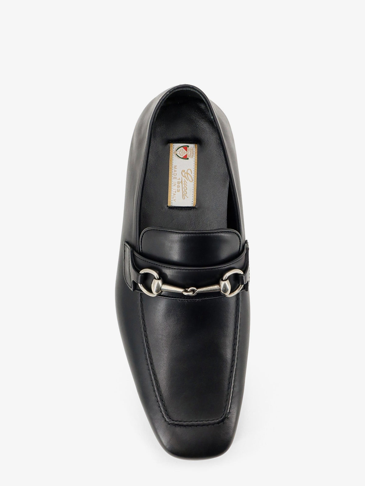 Gucci Men Leather Loafers With Metal Horsebit GUCCI