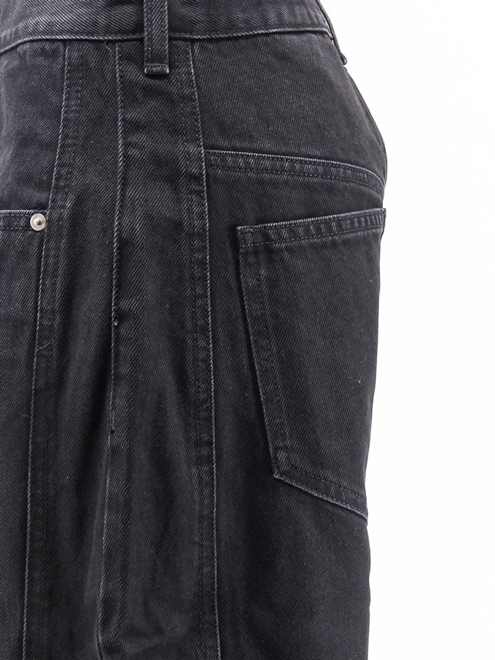 Isabel Marant Women Oriane Black Denim Trousers ISABEL MARANT
