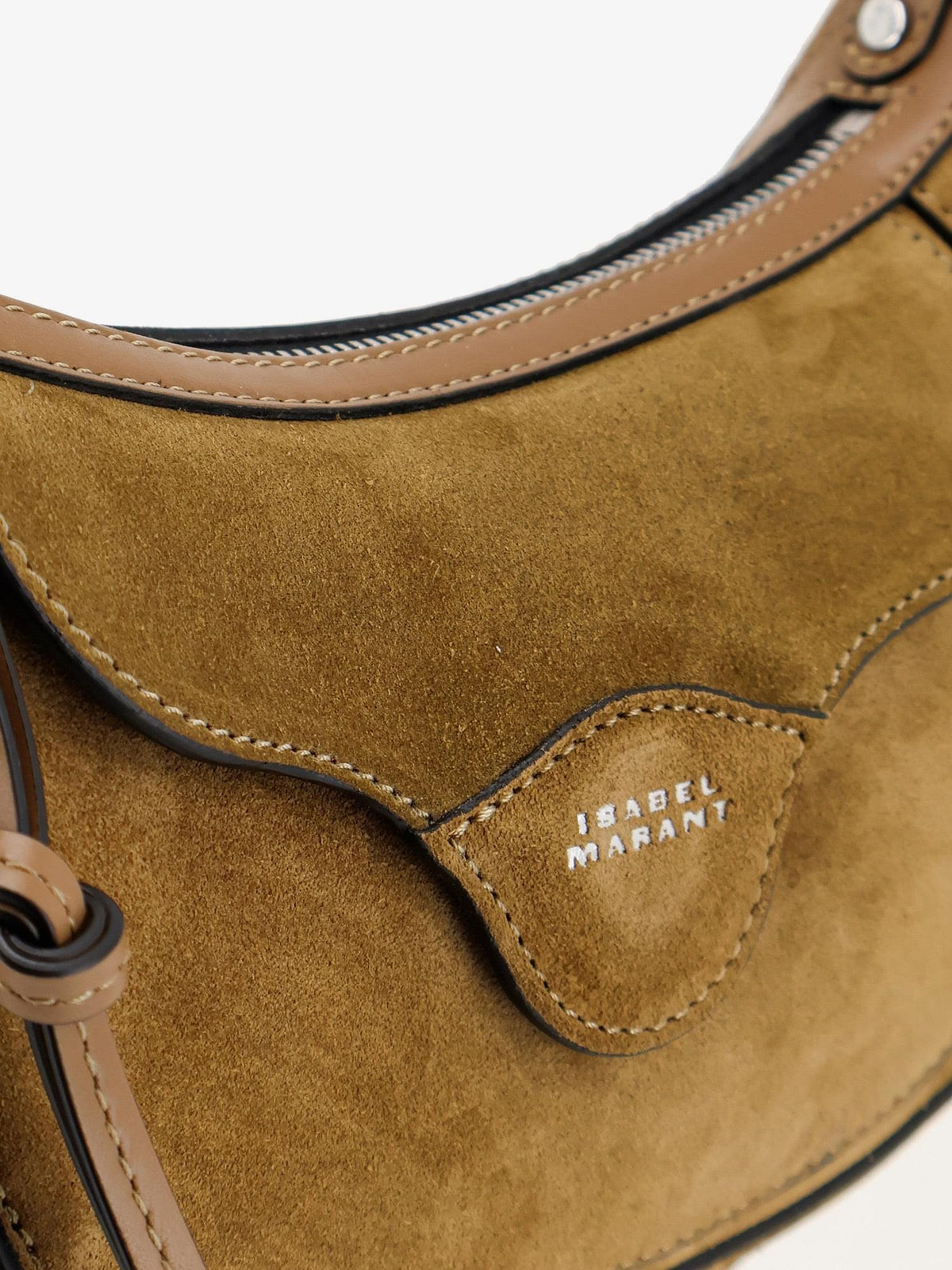 Isabel Marant Women Oskan Moon Suede Shoulder Bag ISABEL MARANT