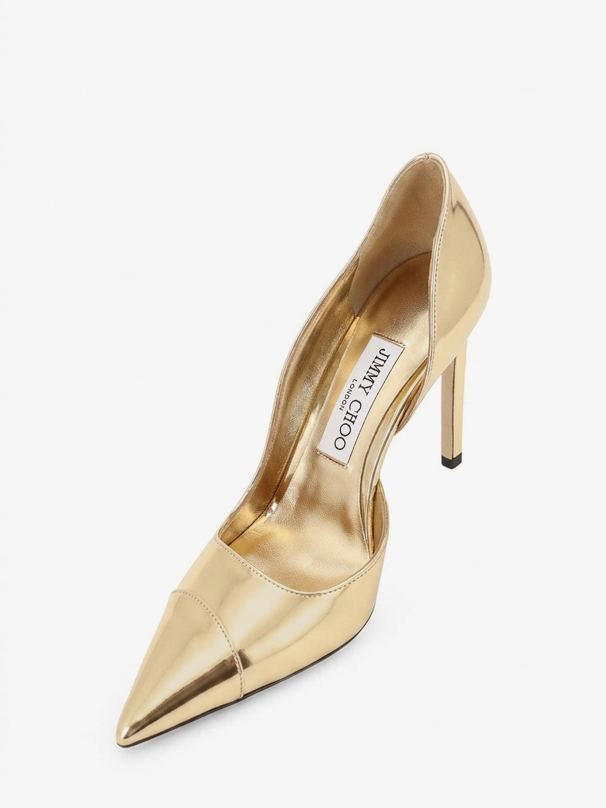 Jimmy Choo Women Brigitte 100 Liquid Metal Leather Decollete JIMMY CHOO