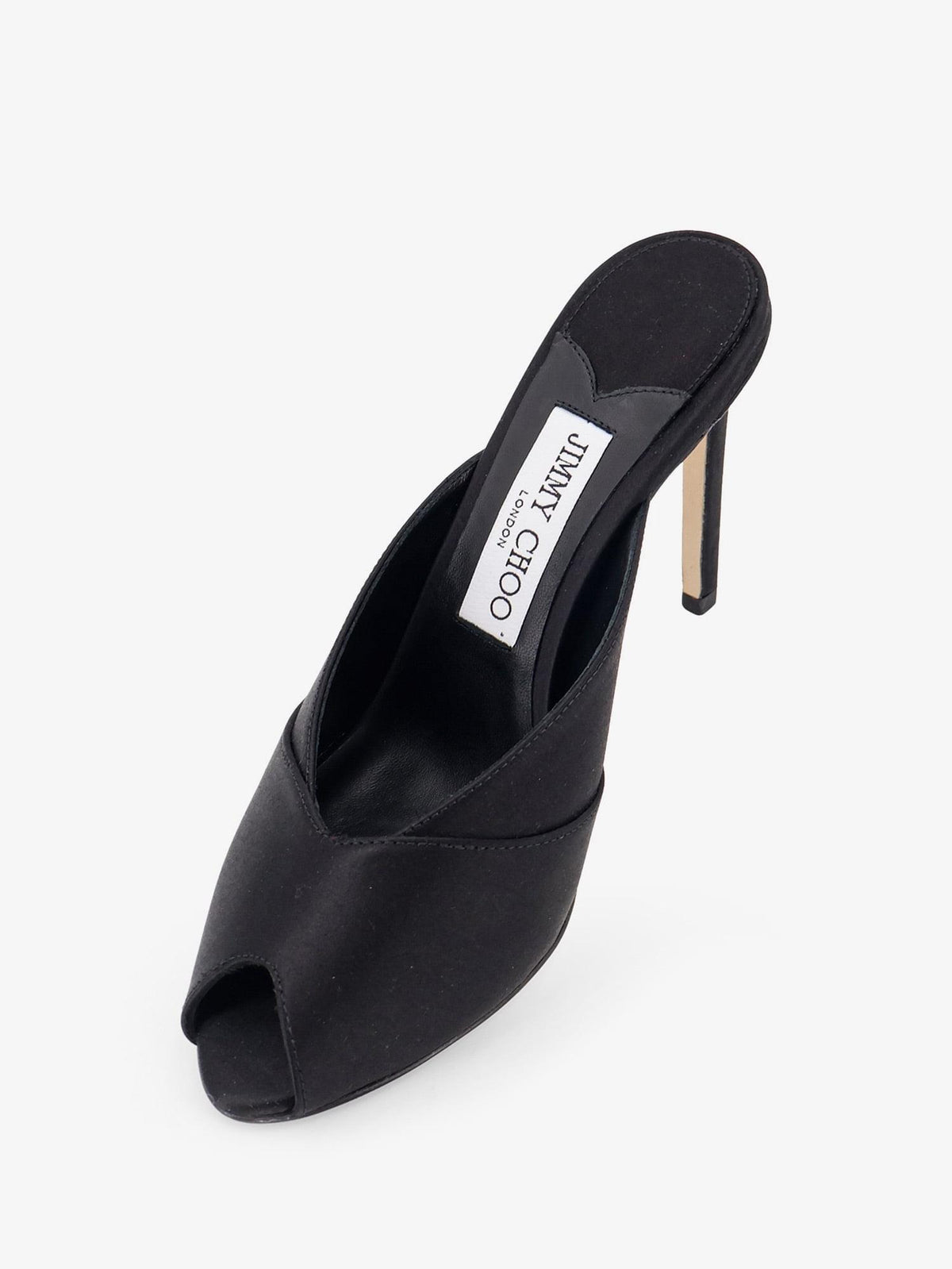 Jimmy Choo Women Brigitte Mule 100 Satin Sandals JIMMY CHOO