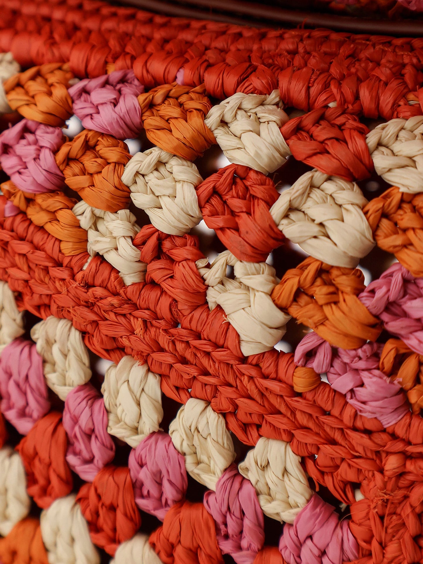 Loewe Women Paula's Ibiza-Puzzle Edge Multicolor Crochet Handbag LOEWE