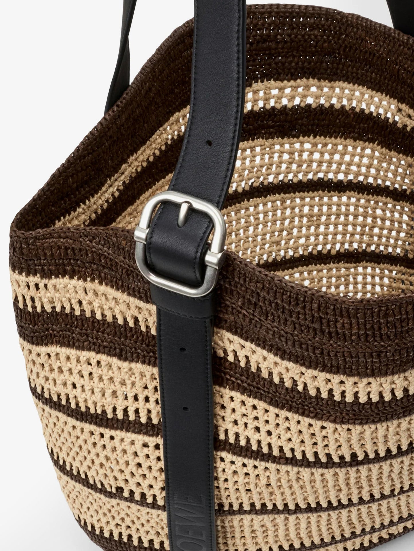 Loewe Men Paula's Ibiza Two-Tone Raffia Loop Shopping Bag LOEWE