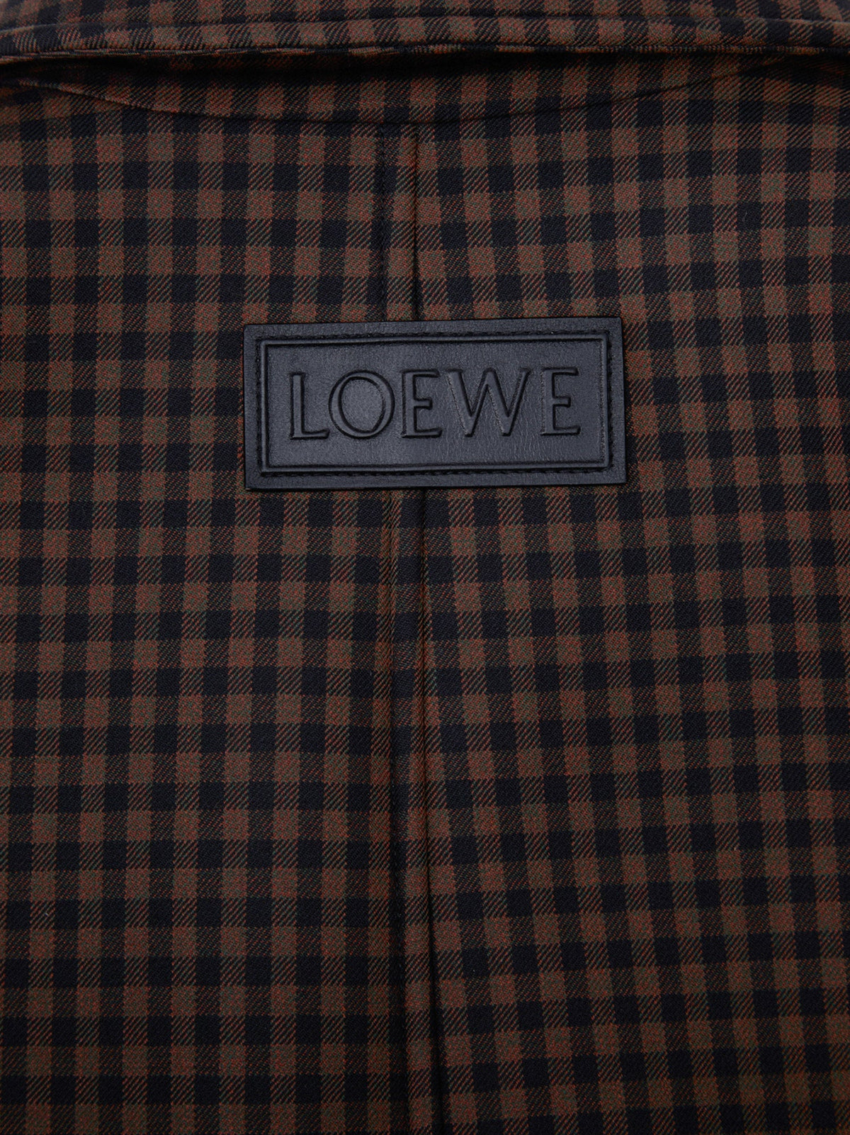 Loewe Men Wool Jacket With Checked Pattern LOEWE
