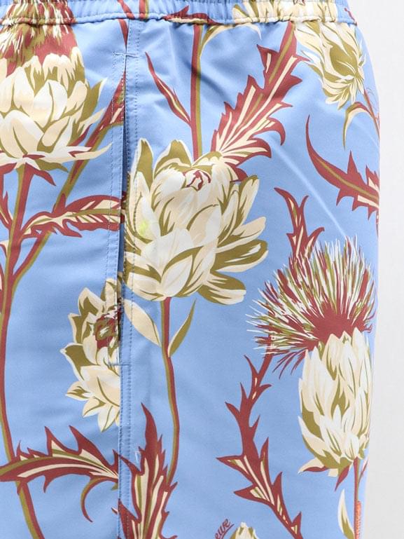 Loewe Men Paula's Ibiza Floral Print Nylon Swim Trunks LOEWE