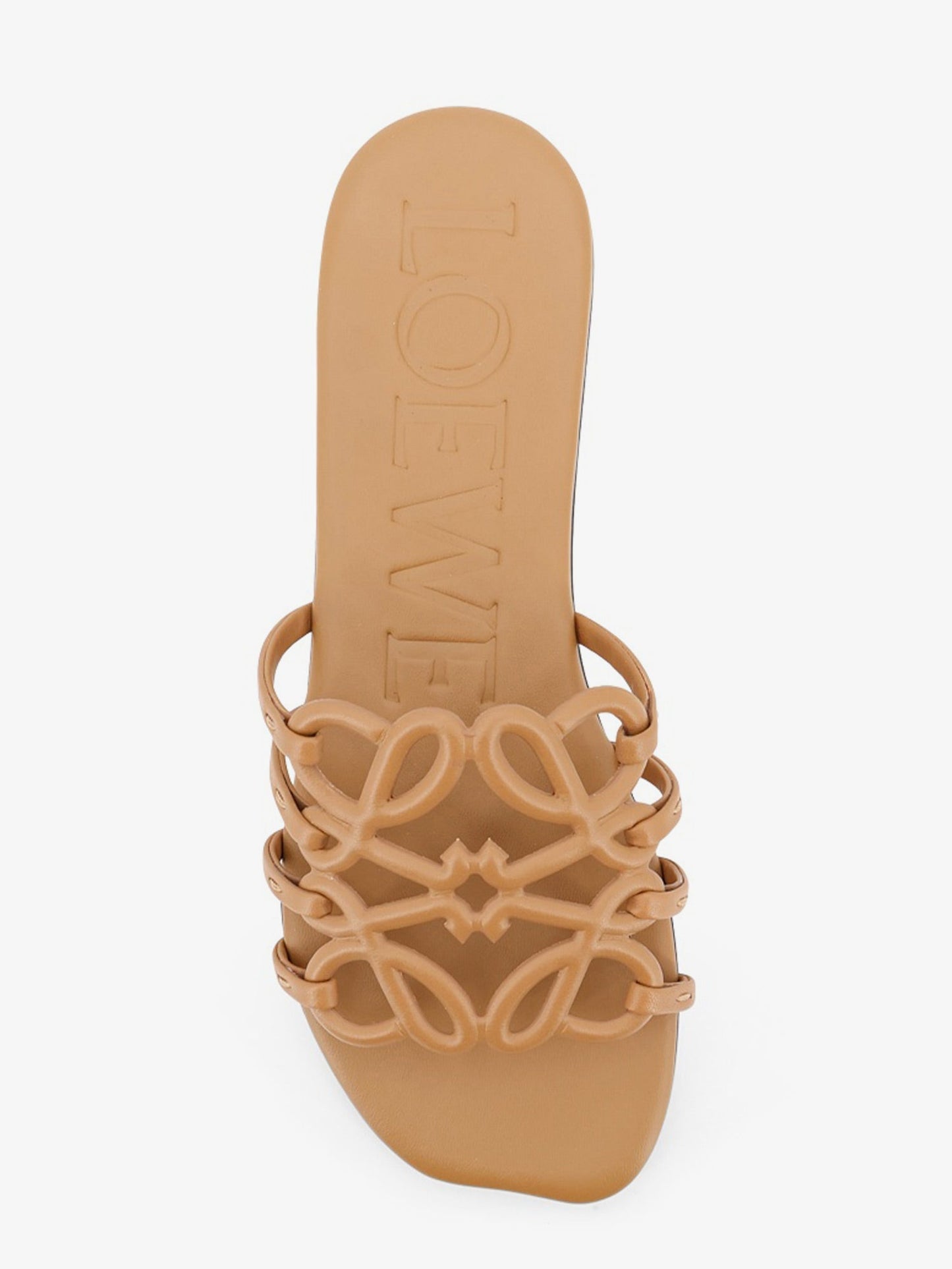 Loewe Women Paula's Ibiza Anagram Petal Leather Sandals LOEWE