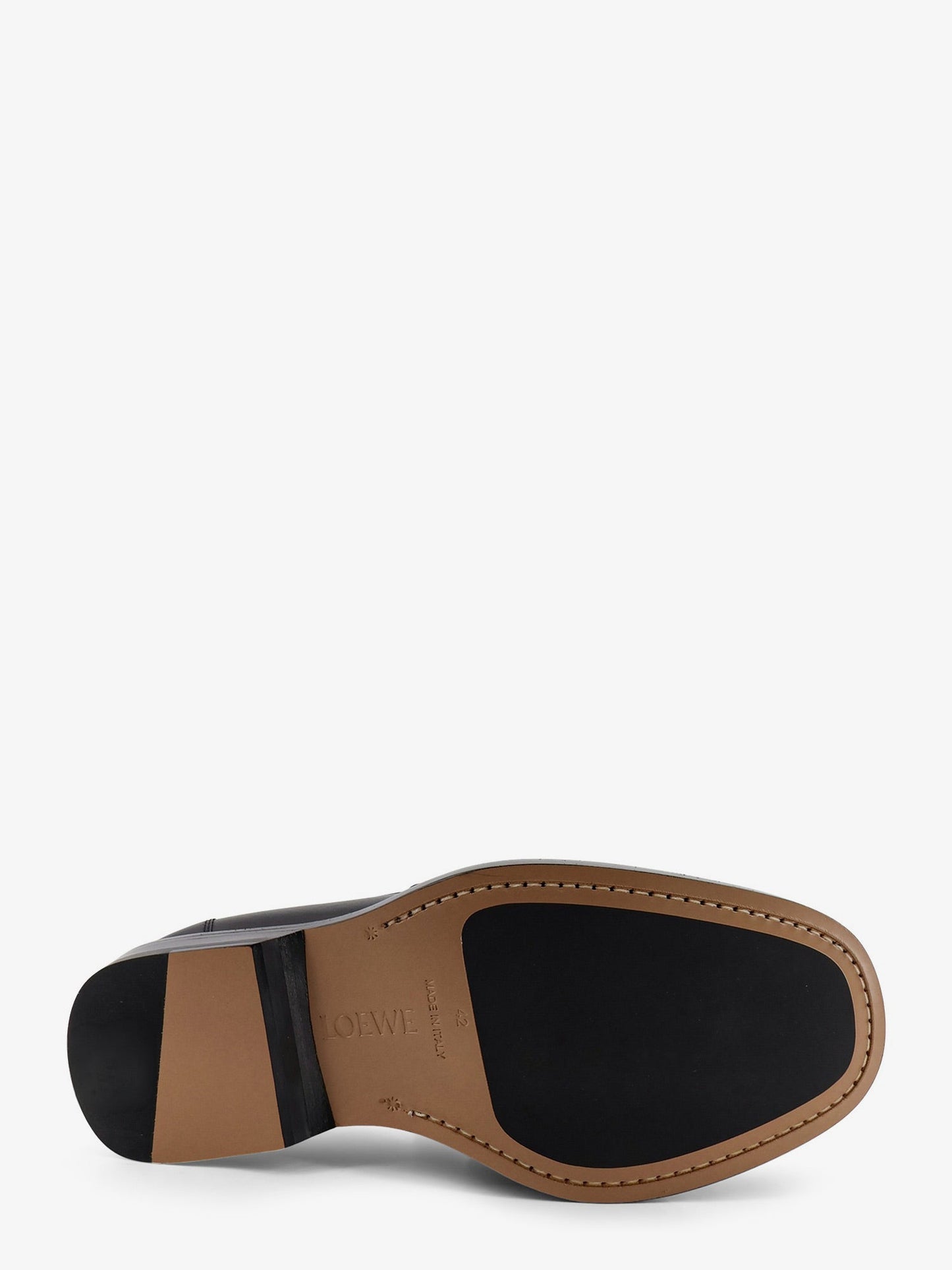 Loewe Men Bobine Leather Loafers With Engraved Anagram Logo LOEWE