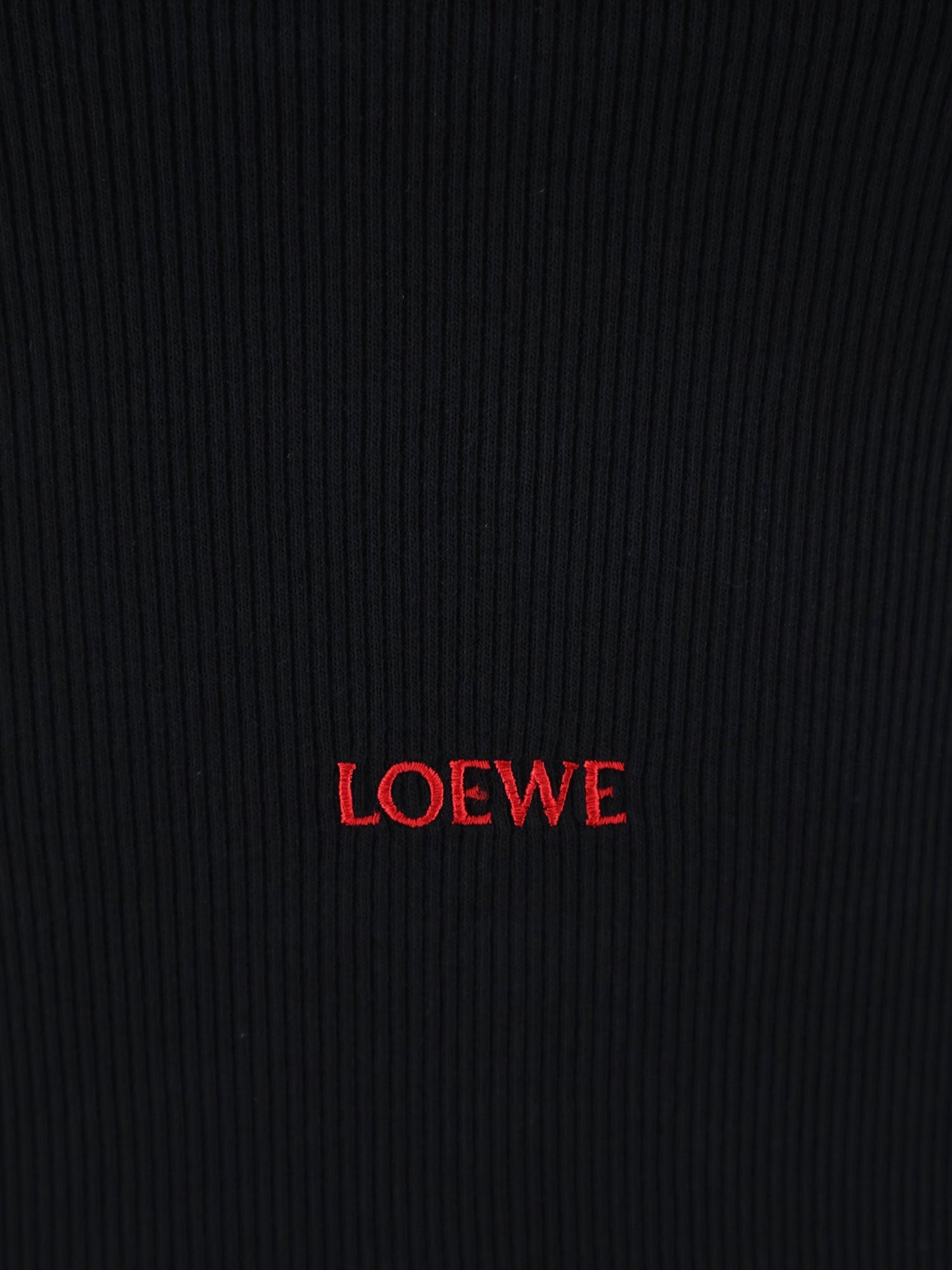 Loewe Women Cotton Tank Top With All-Over Logo Lettering Embroidery LOEWE