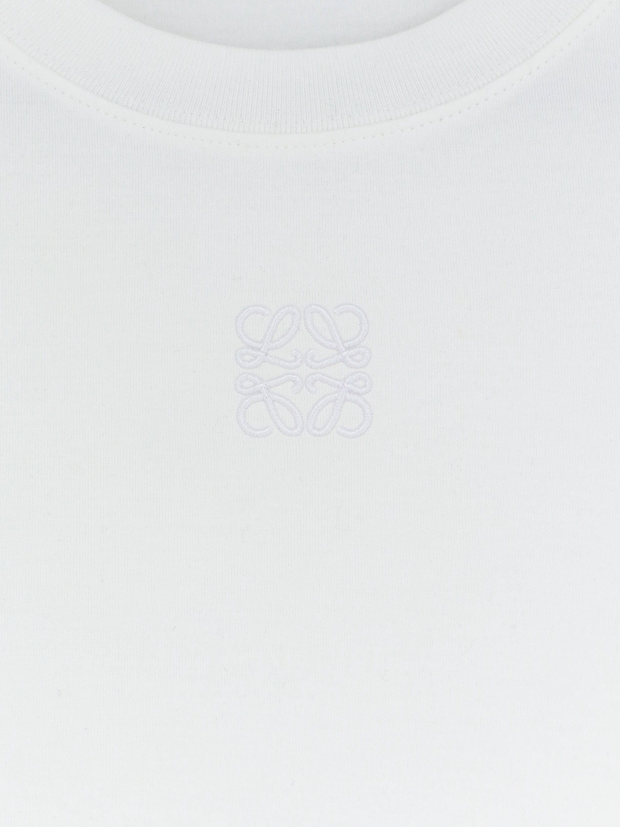 Loewe Women Asymmetric Cotton Blend T-Shirt LOEWE