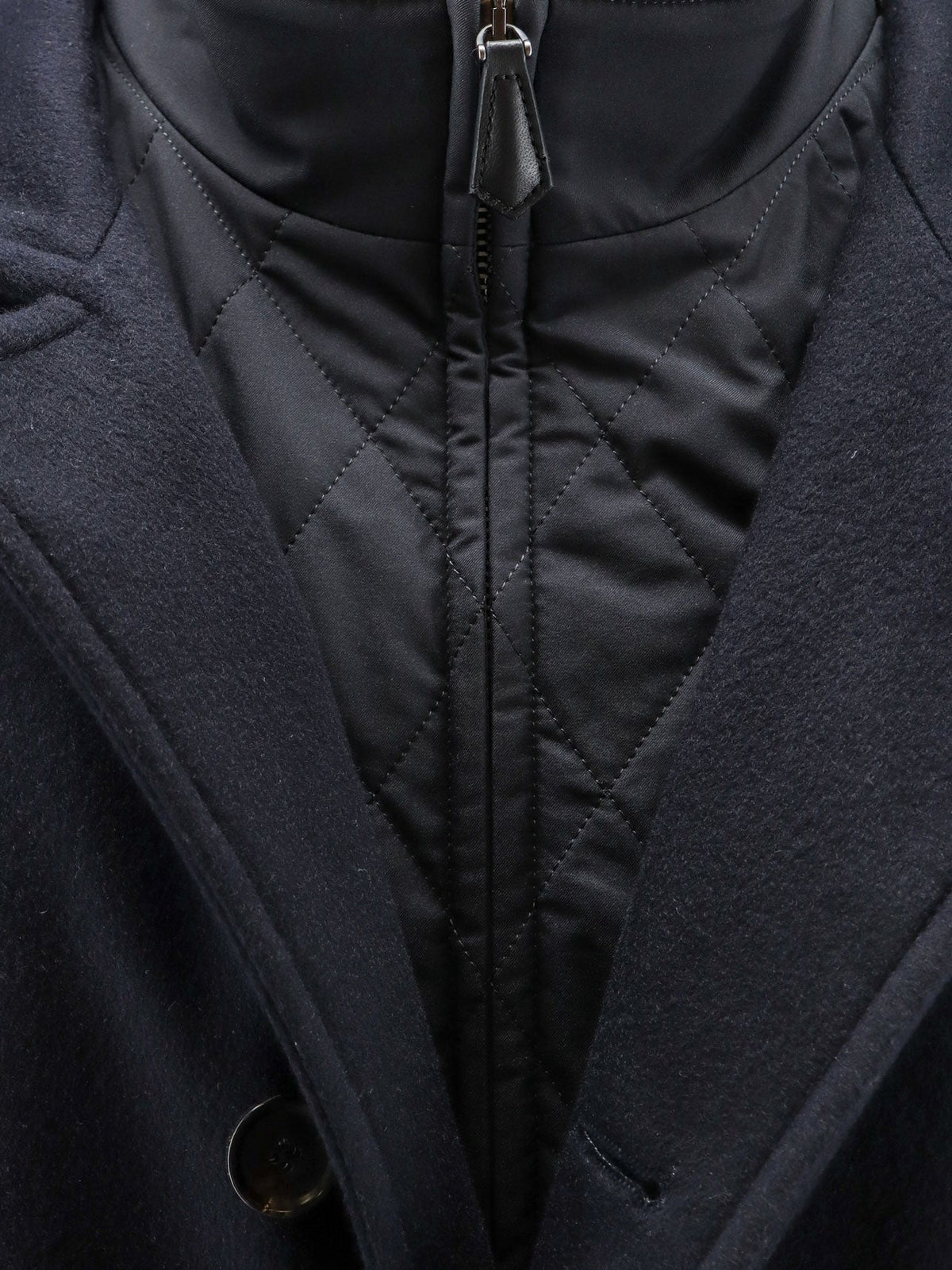 Loro Piana Men Elan Cashmere Coat With Internal Vest LORO PIANA