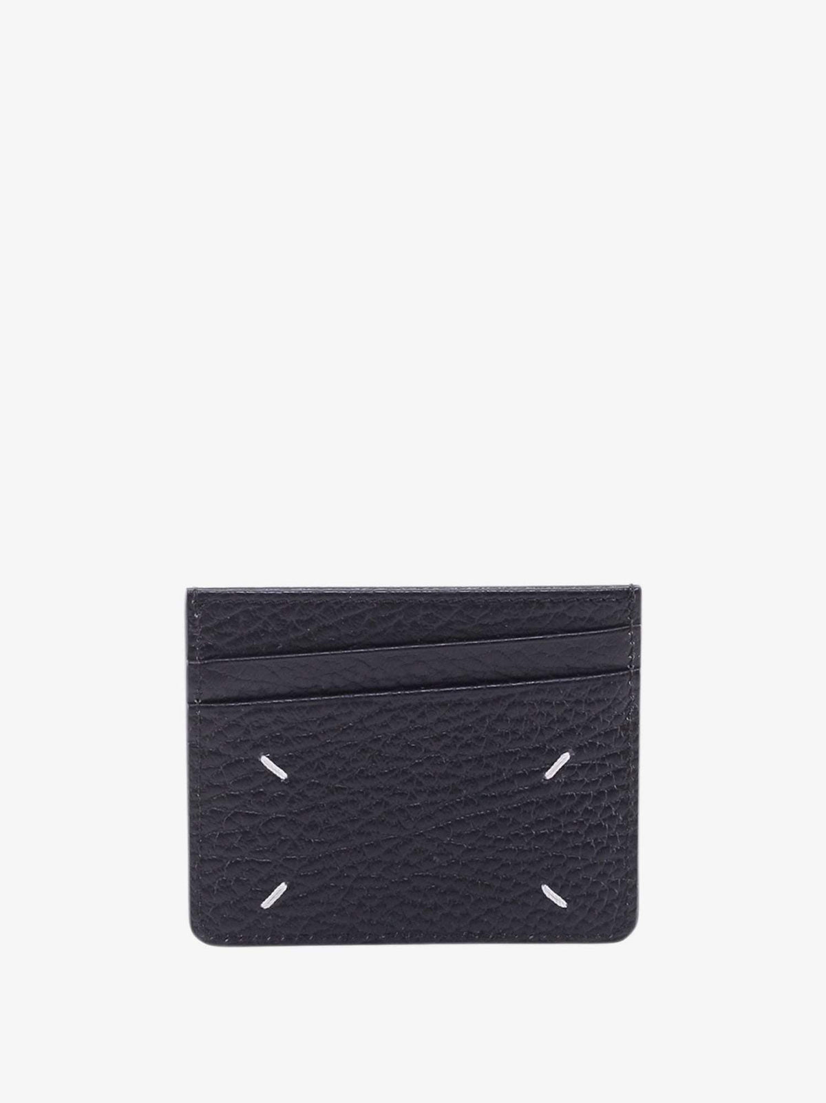 Maison Margiela Women Four Stitches Hammered Leather Card Holder MAISON MARGIELA