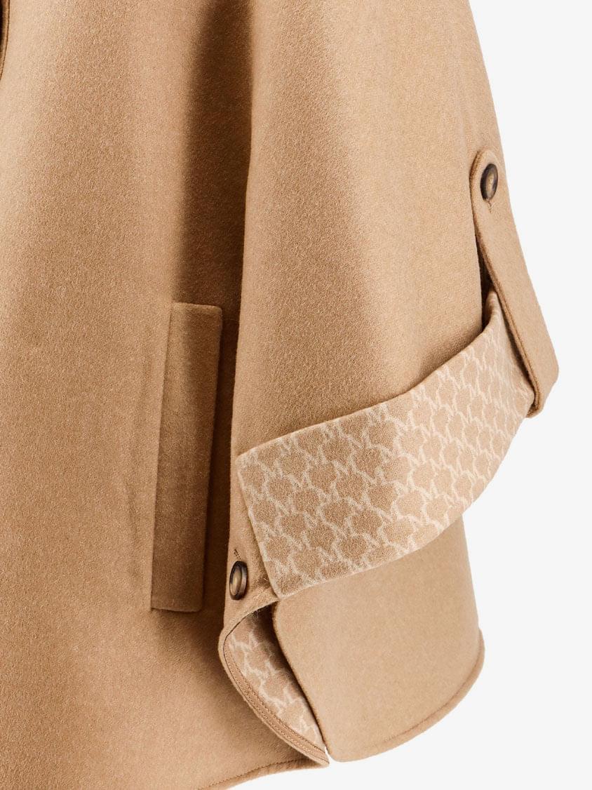 Max Mara Women Virgin Wool And Cashmere Cape Wih Pockets On The Front MAX MARA