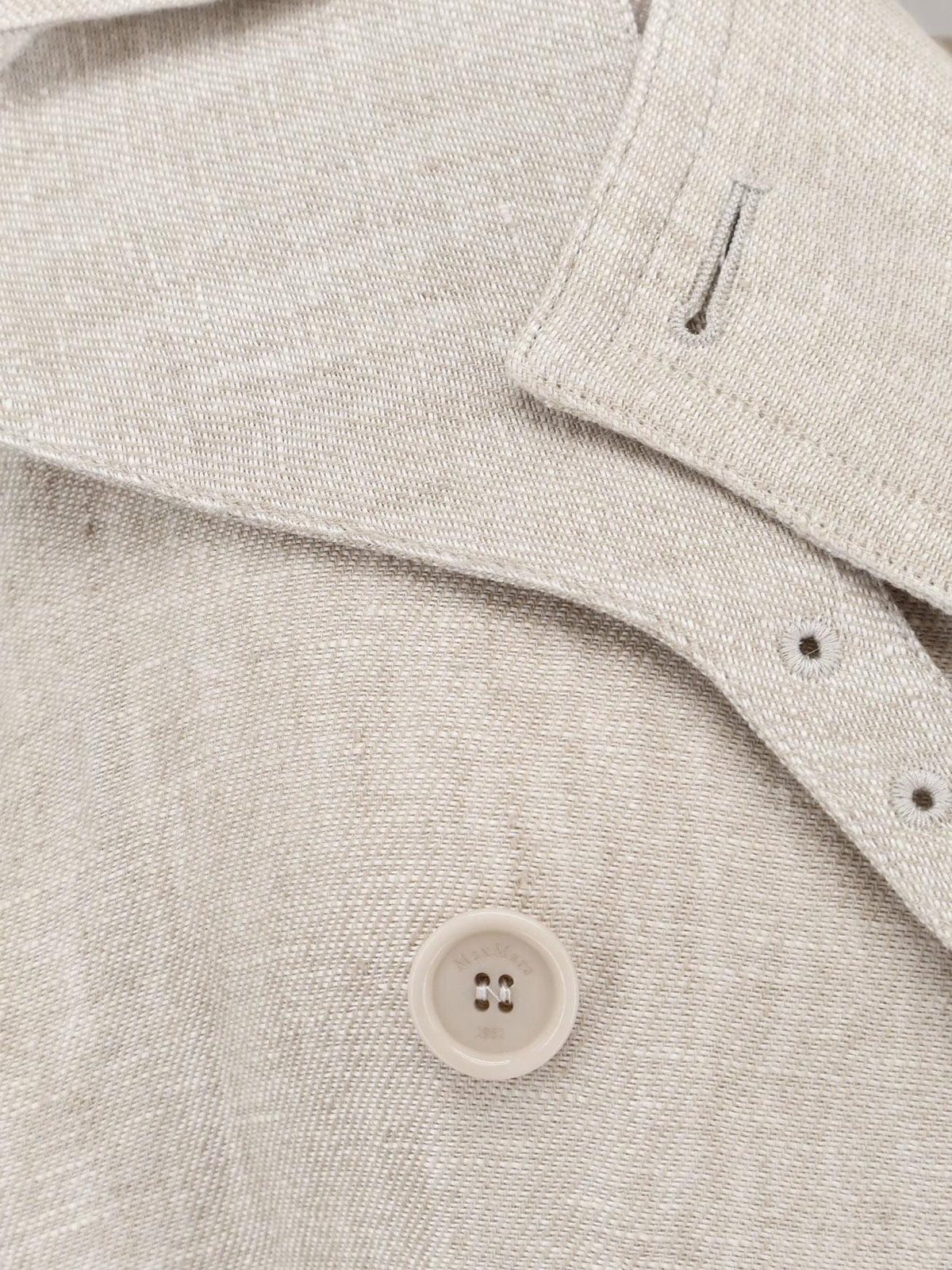 Max Mara Women Mxspedaggi Linen Trench MAX MARA