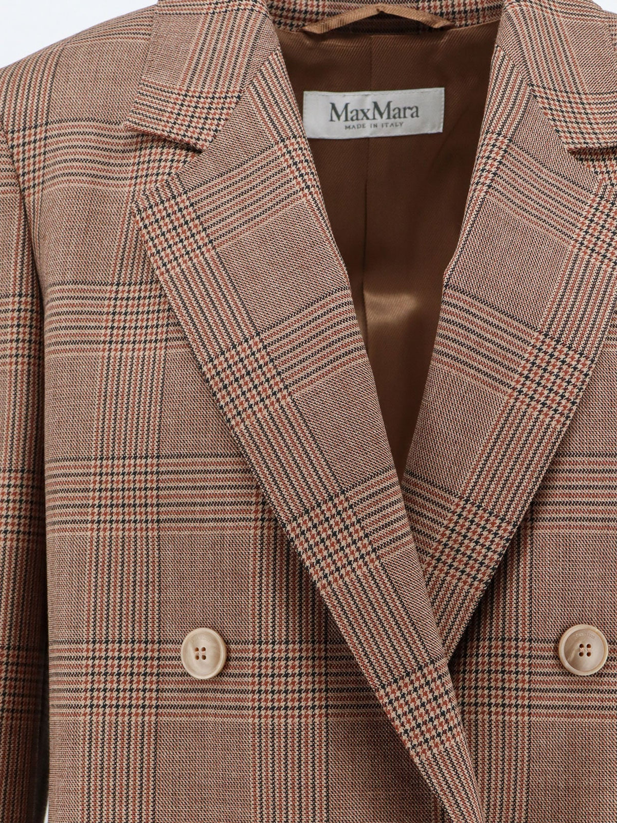 Max Mara Women Mxmastrale Wool Blazer With Prince Of Wales Pattern MAX MARA