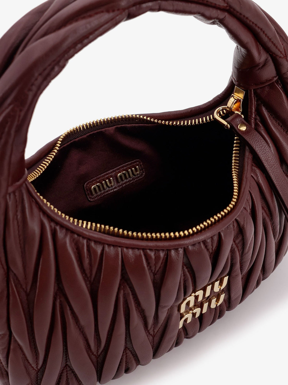 Miu Miu Women Wander Quilted Leather Shoulder Bag MIU MIU