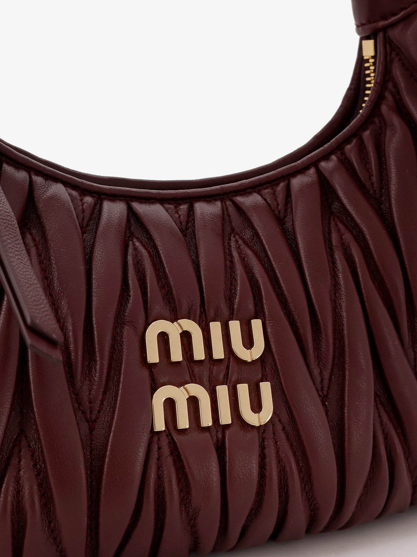 Miu Miu Women Wander Quilted Leather Shoulder Bag MIU MIU