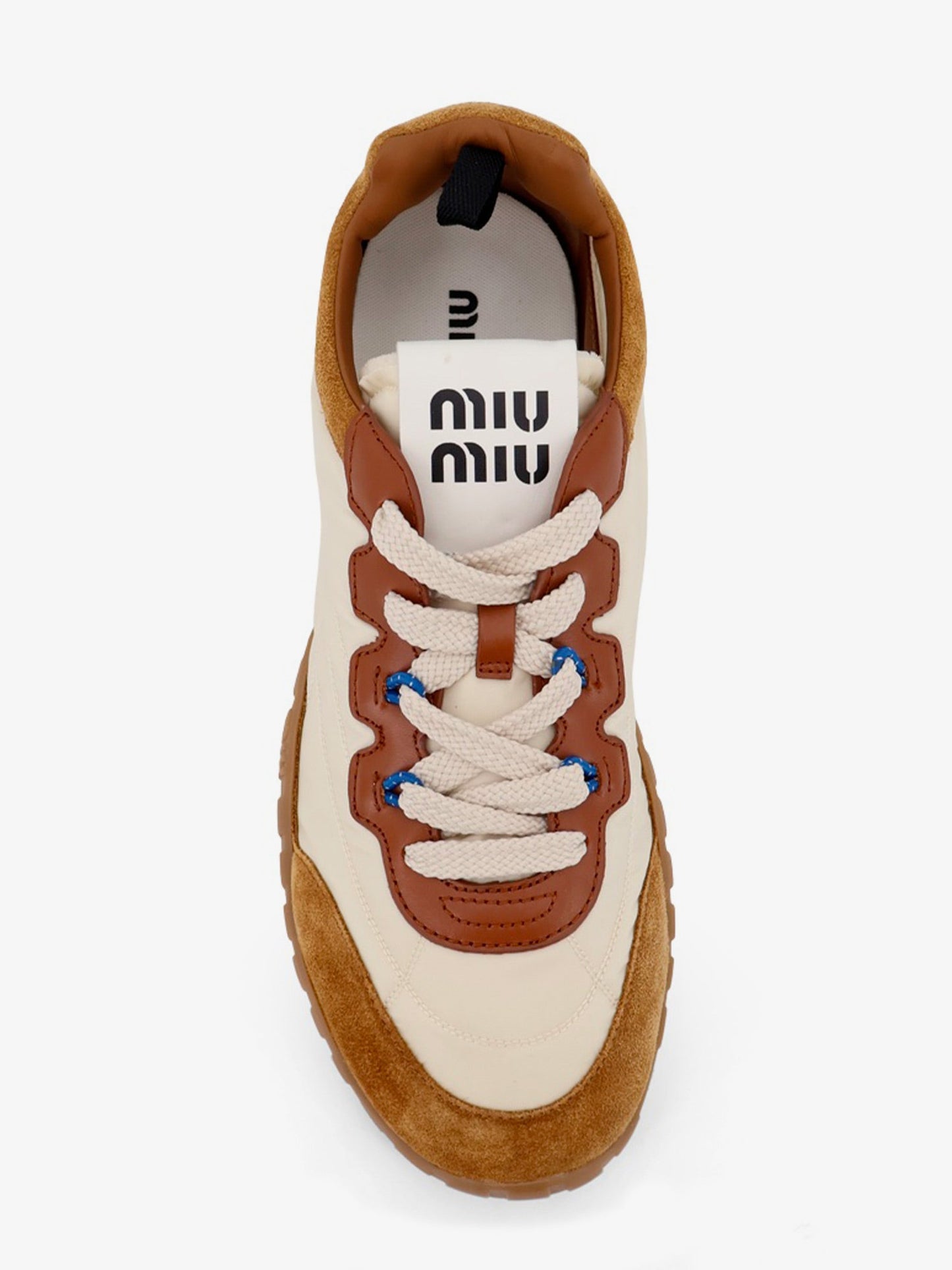 Miu Miu Women Tyre Technical Fabric And Suede Sneakers MIU MIU