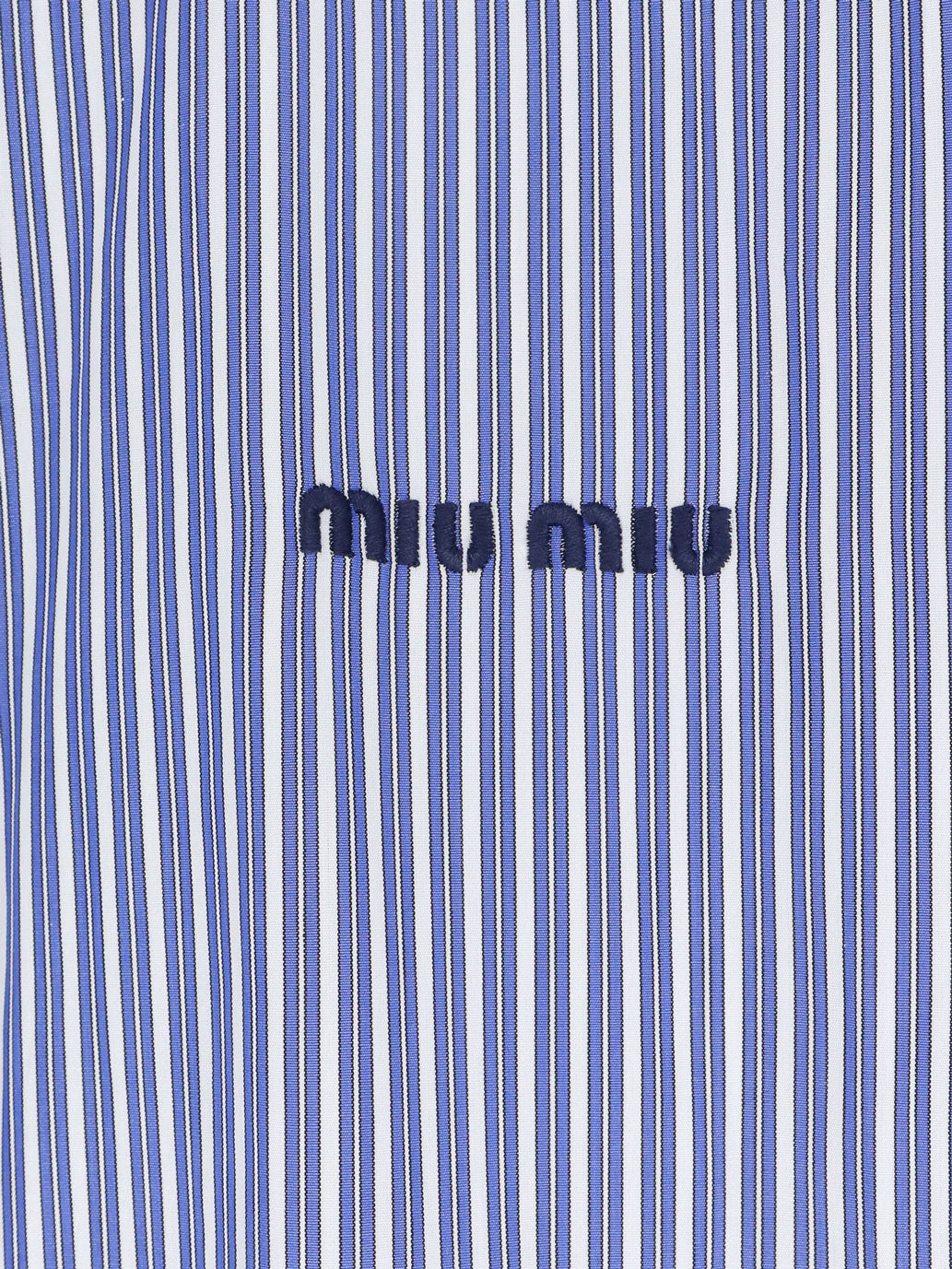 Miu Miu Women Striped Cotton Shirt MIU MIU