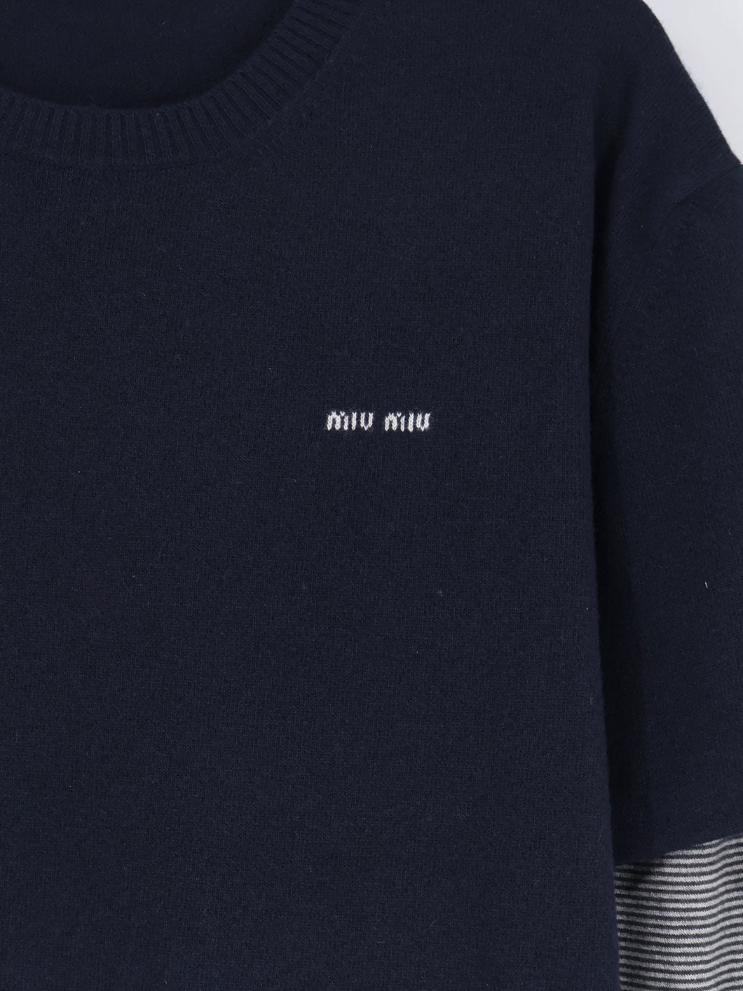 Miu Miu Women Blend Of Virgin Wool, Cashmere And Silk Sweater MIU MIU