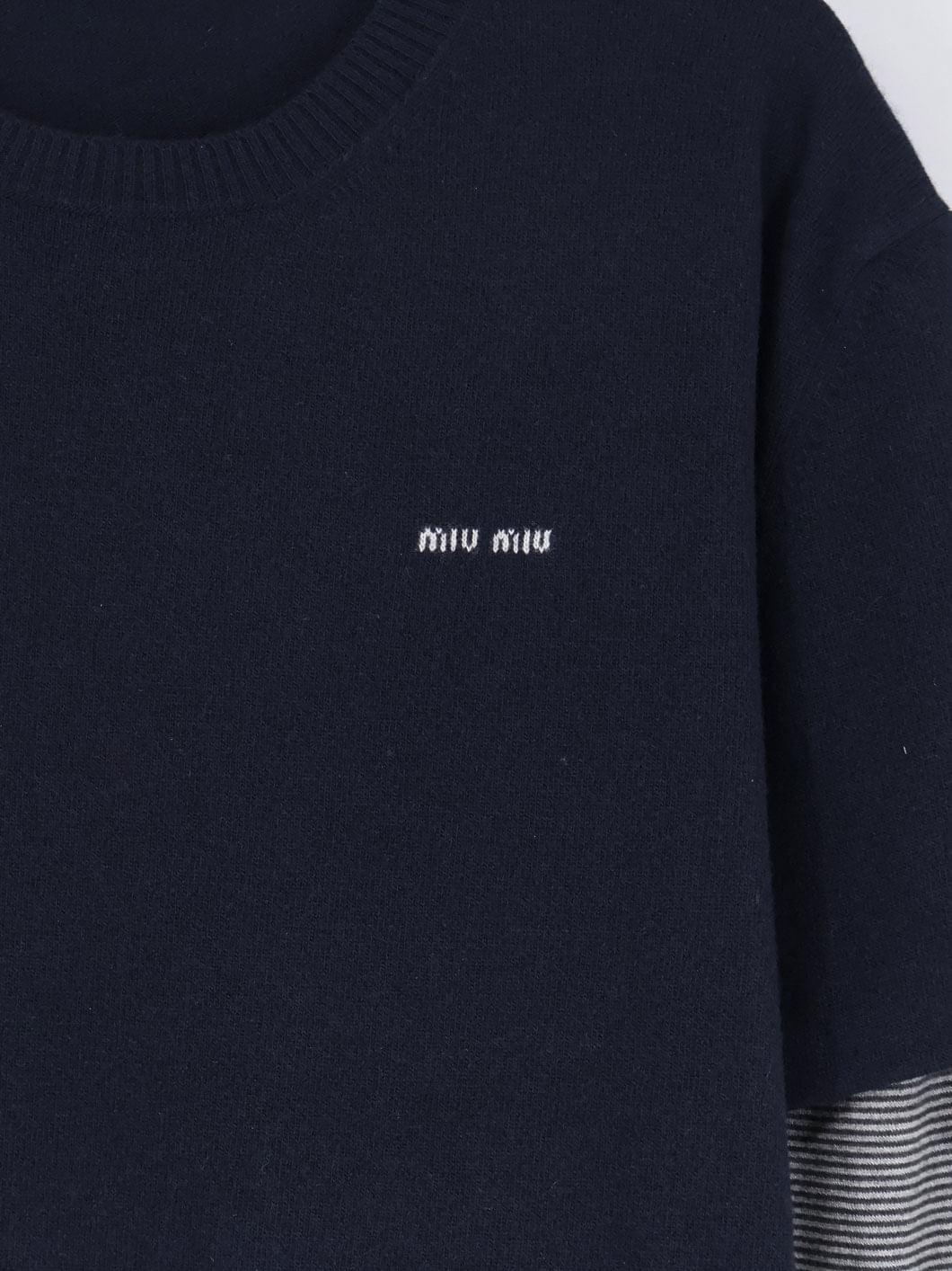 Miu Miu Women Blend Of Virgin Wool, Cashmere And Silk Sweater MIU MIU