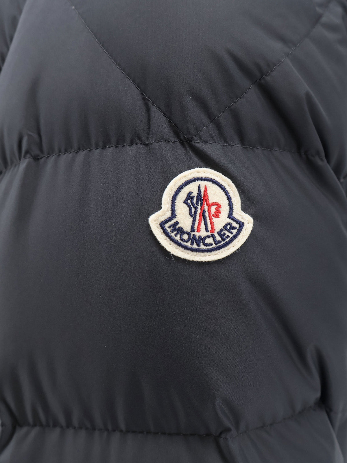 Moncler Men Orvelle Nylon Down Jacket With Rubberized Logo Detail MONCLER
