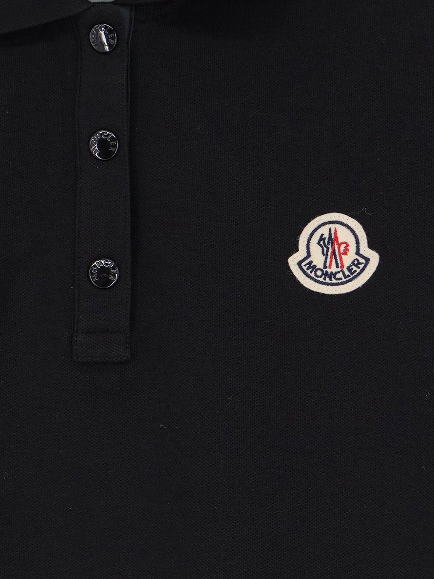 Moncler Women Cotton Polo Shirt With Logo Patch MONCLER