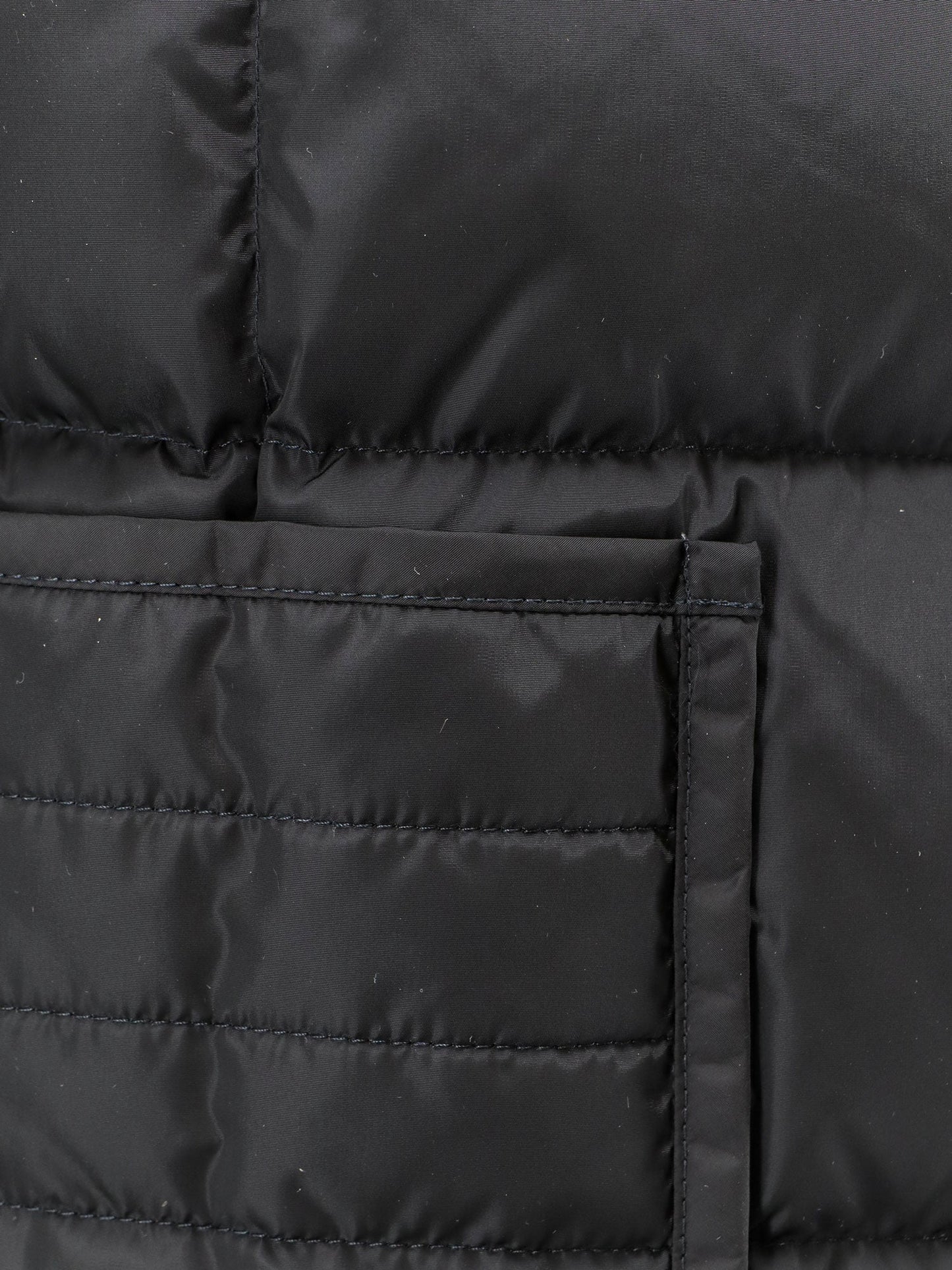Moncler Women Nylon Down Jacket With Virgin Wool Inserts MONCLER