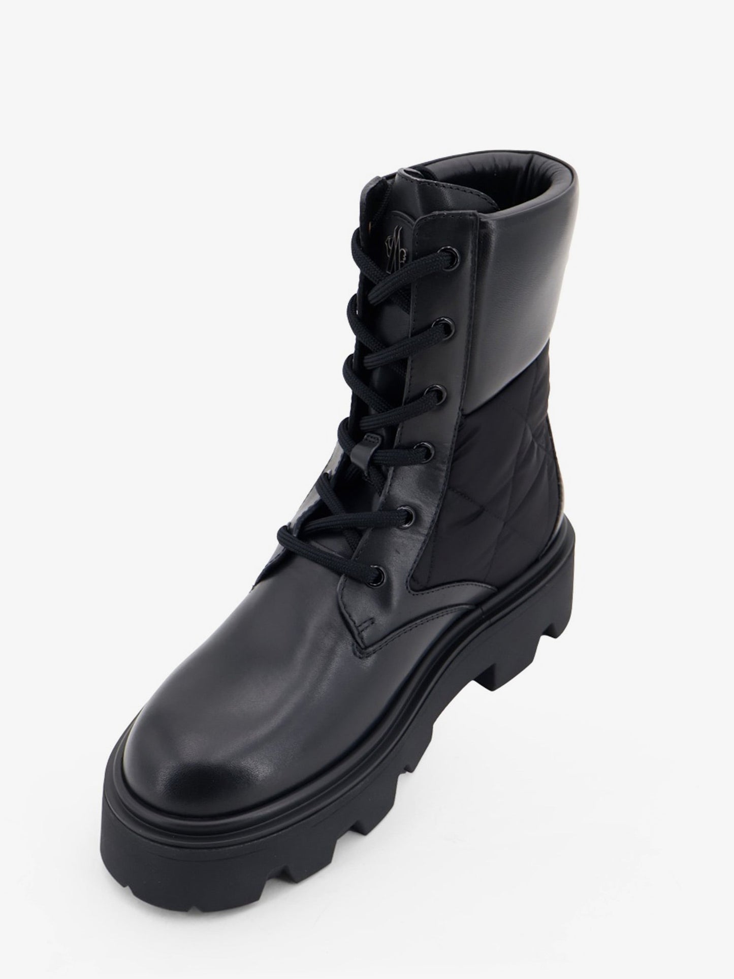 Moncler Women Aurea Leather And Nylon Boots MONCLER