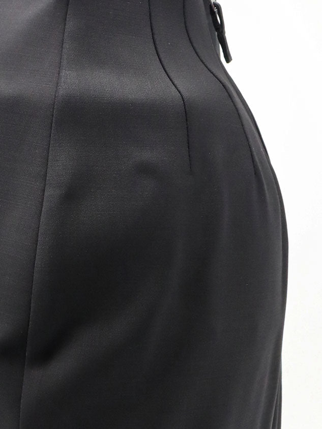 Rick Owens Women Dirt Pillar Long Stretch Wool Blend Skirt RICK OWENS