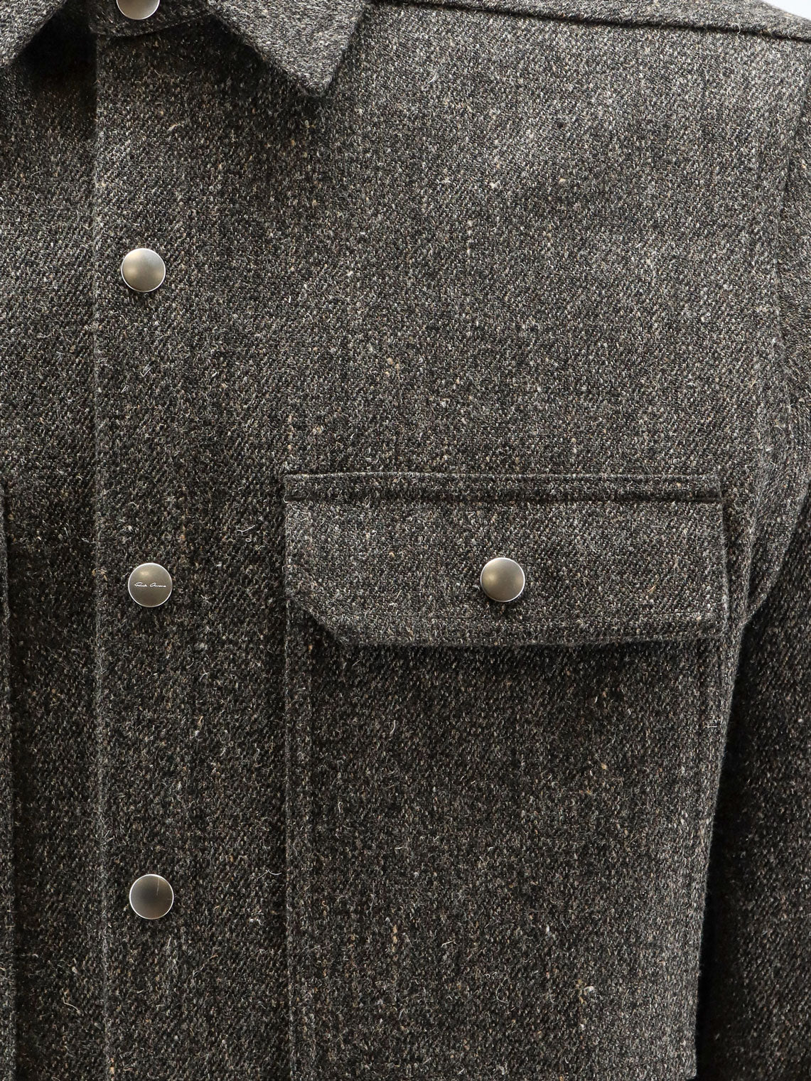 Rick Owens Men Wool Shirt RICK OWENS