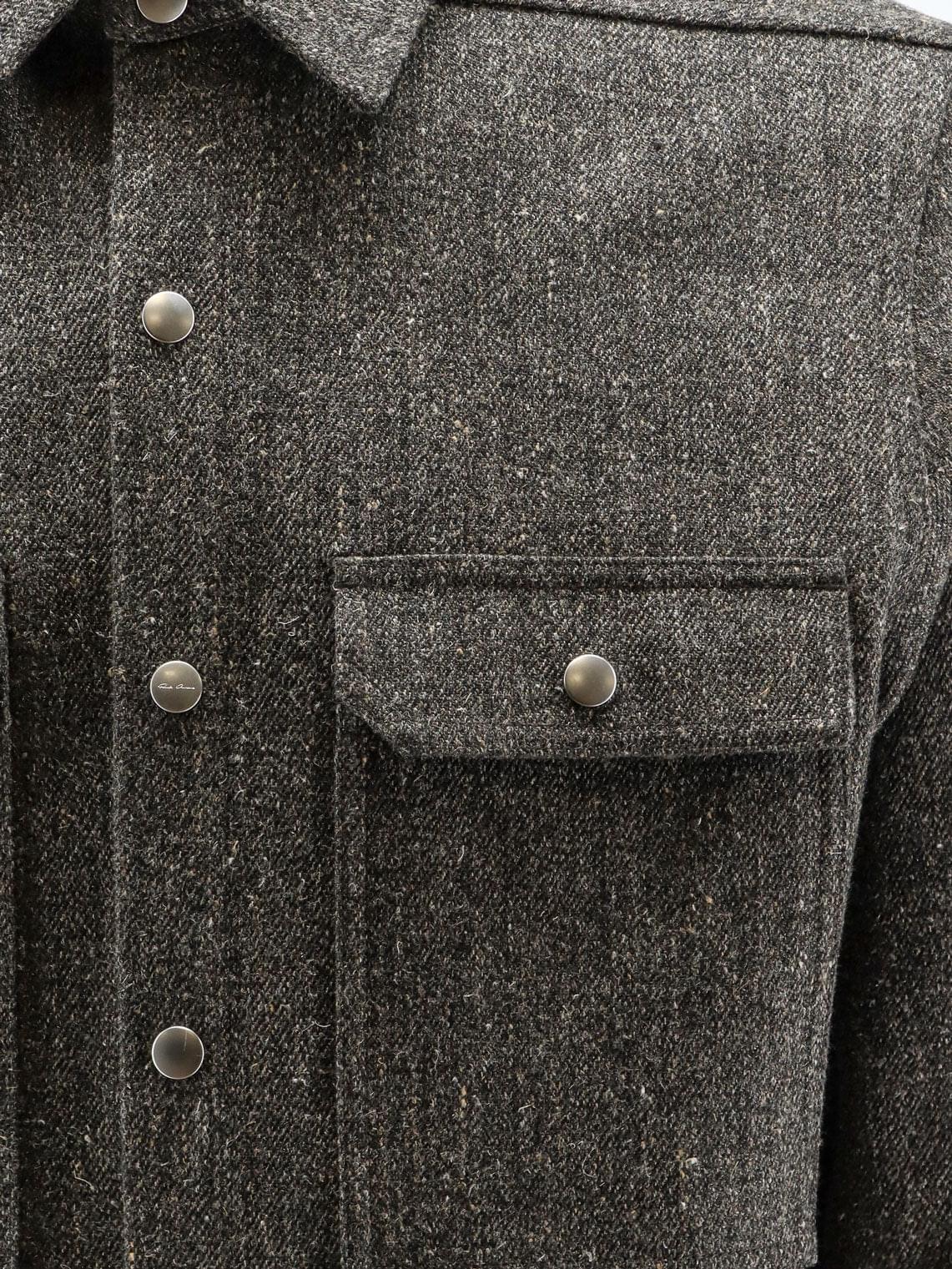 Rick Owens Men Wool Shirt RICK OWENS