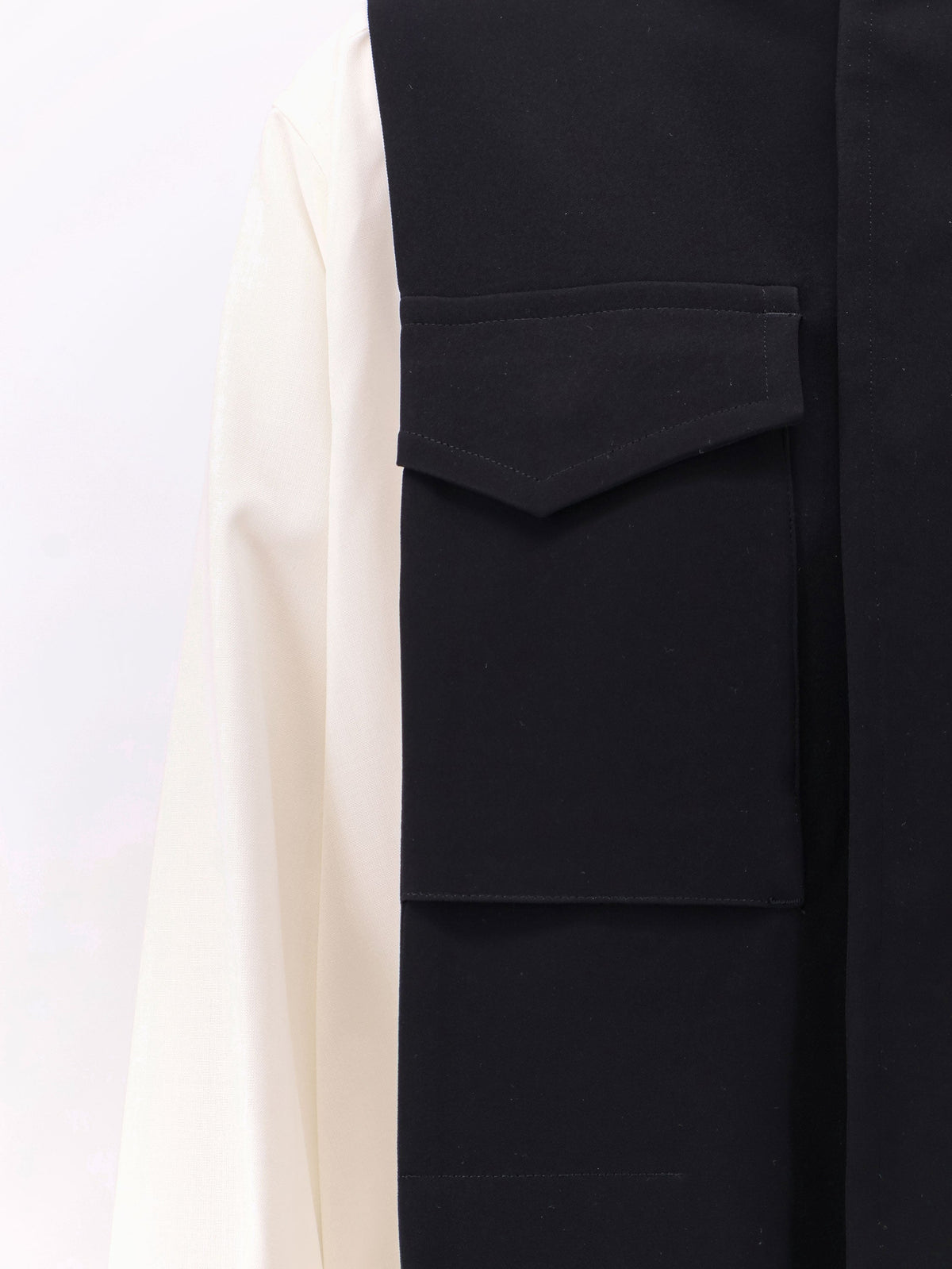 Sacai Women Bicolor Shirt With Pockets SACAI