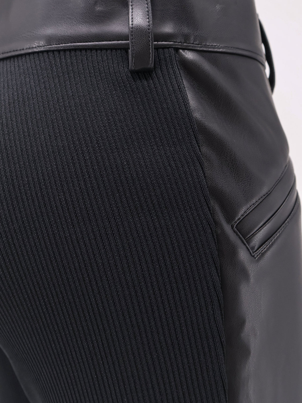 Sacai Women Faux Leather Trousers SACAI