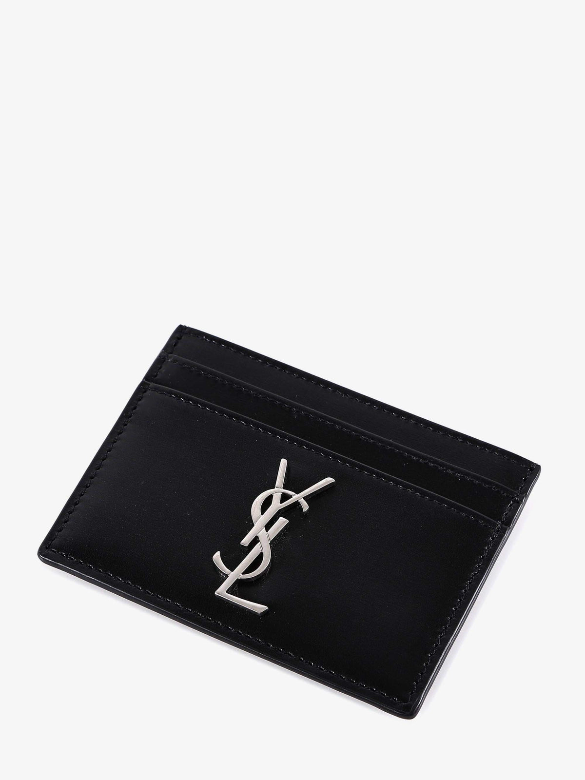 Saint Laurent Men Cassandre Leather Card Holder SAINT LAURENT