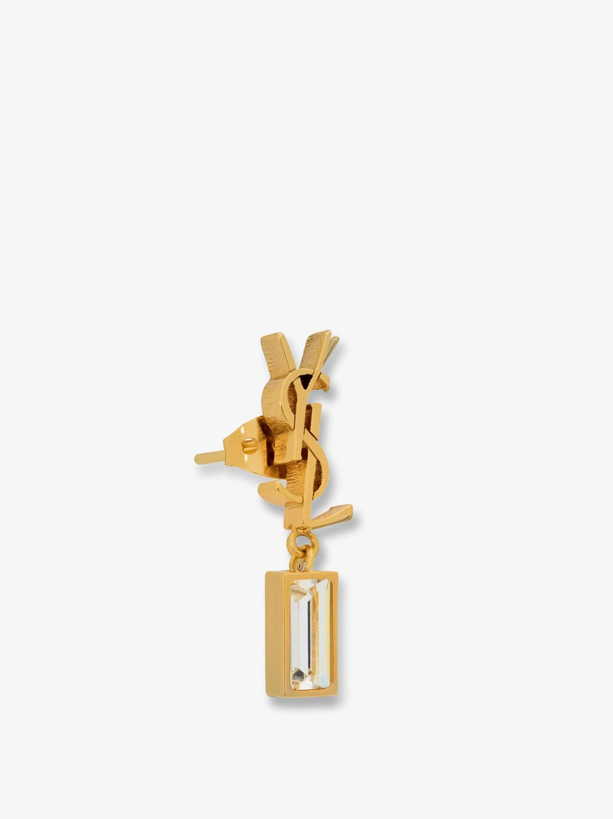 Saint Laurent Women Single Cassandre Brass Earring SAINT LAURENT