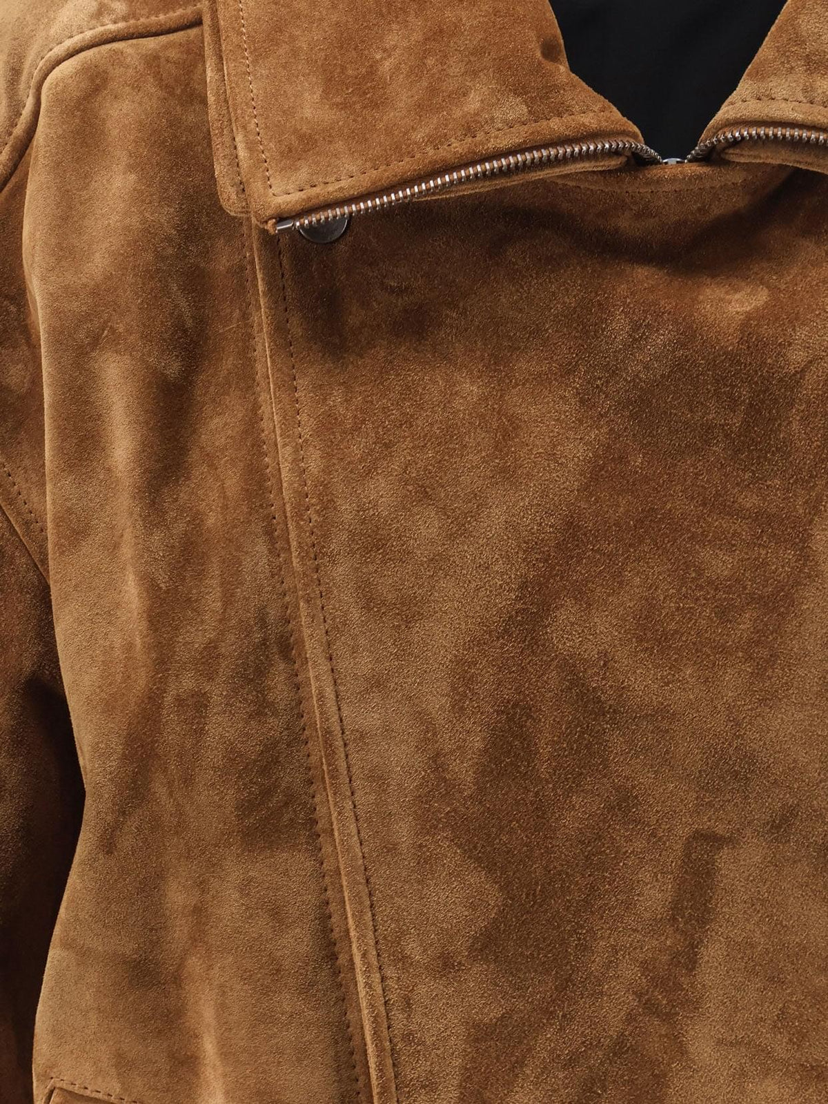 Saint Laurent Women Oversized Vintage Split-Leather Jacket SAINT LAURENT
